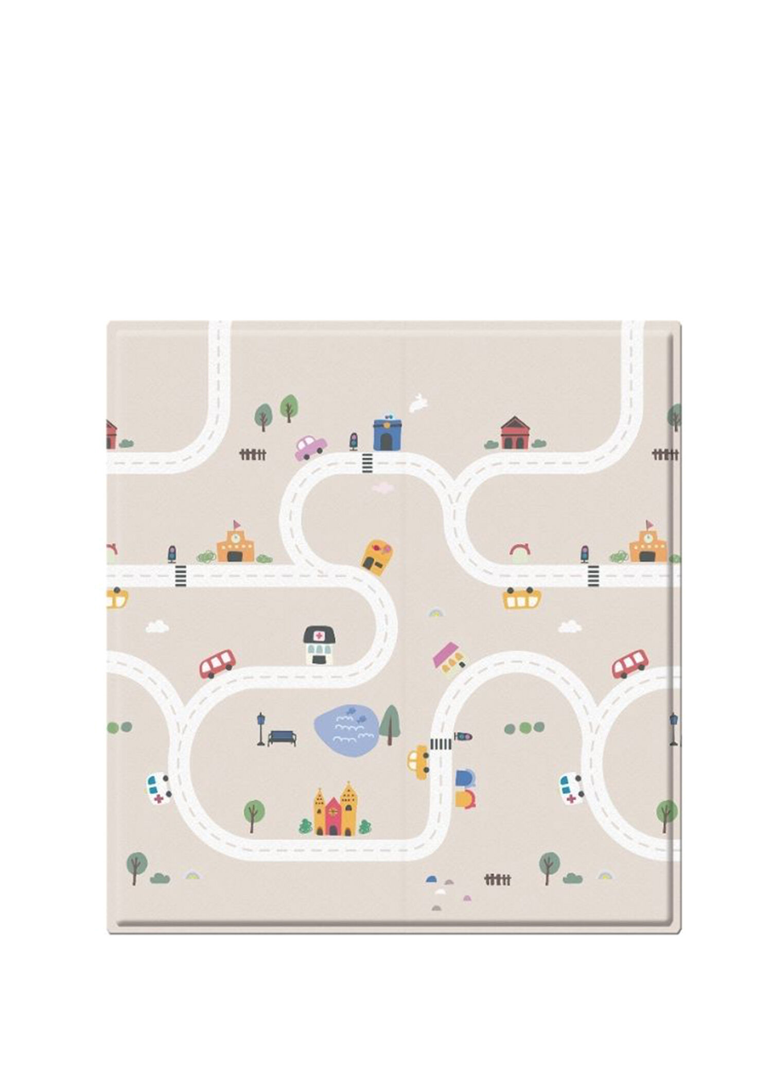 Dwinguler Happy Station Bebek Oyun Halısı 140 x 140 cm