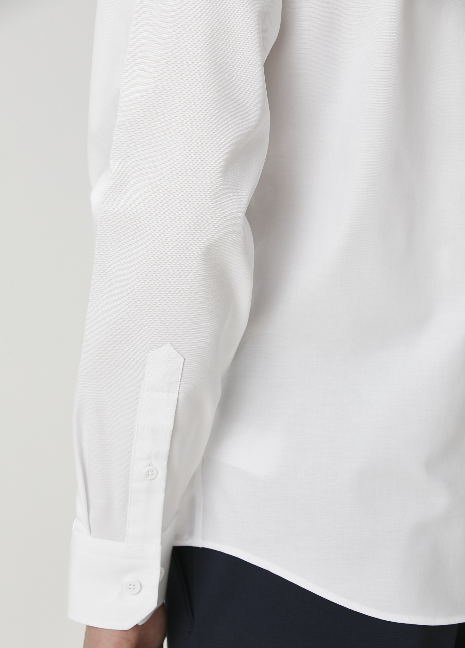 Comfort Fit Beyaz Non-iron Oxford Gömlek_6