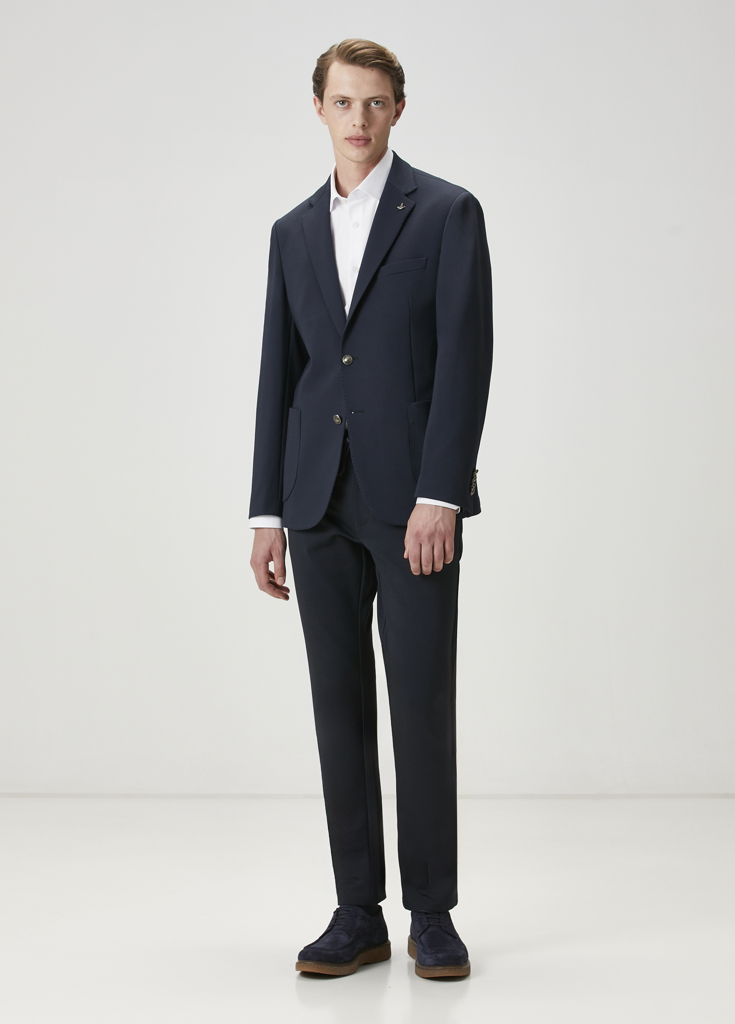 Lacivert Örme Blazer_1