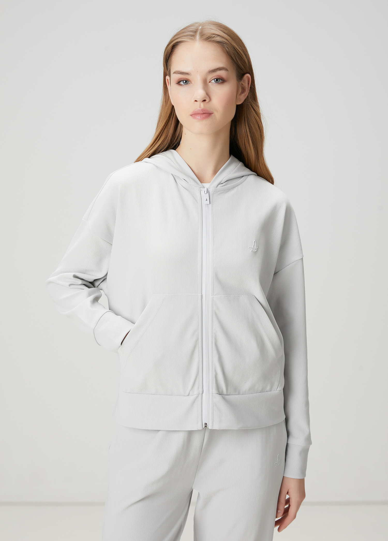 Gri Kapüşonlu İnce Ottoman Sweatshirt_3