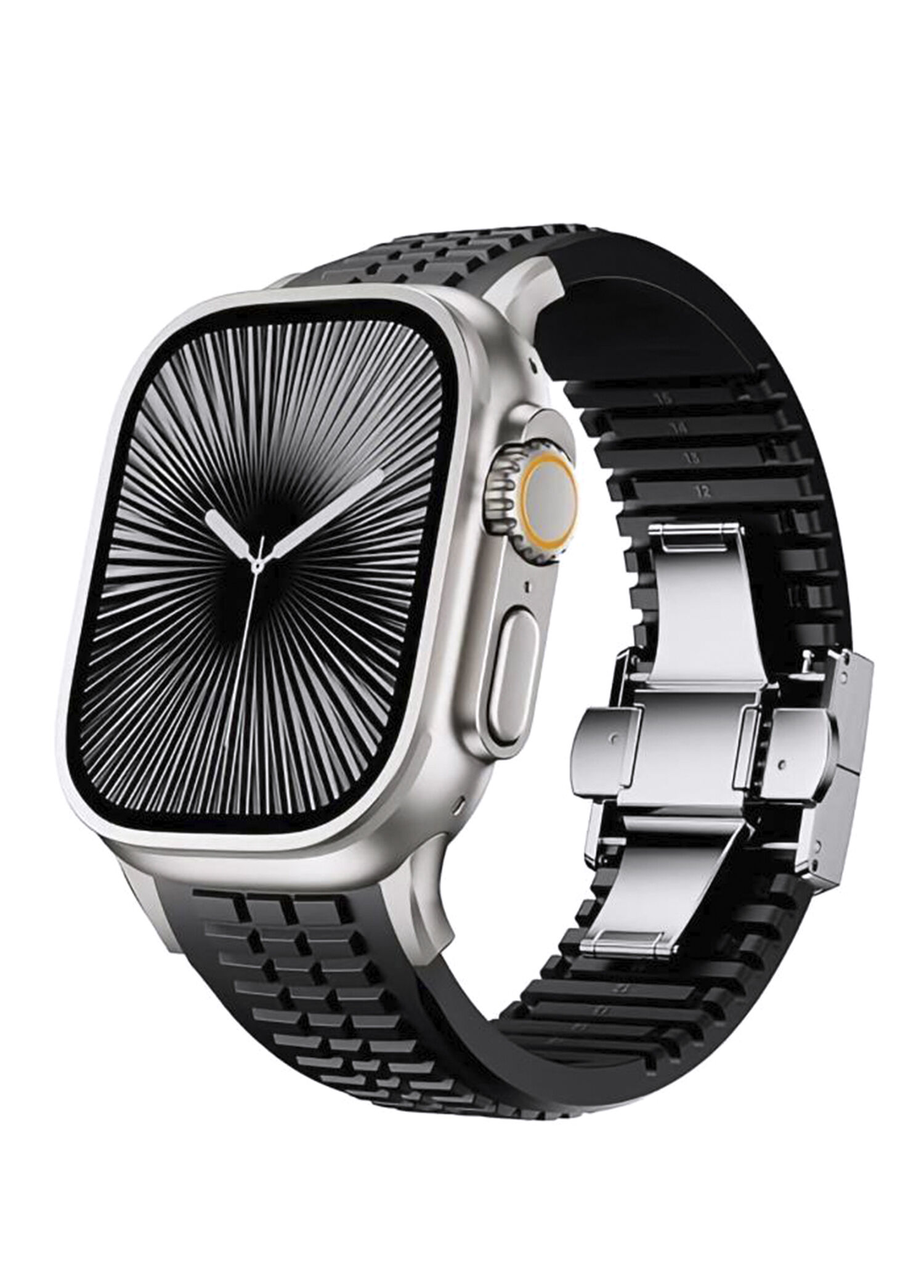 Apple Watch Ultra Uyumlu Monolith Gray AquaLink Akıllı Saat Kordon