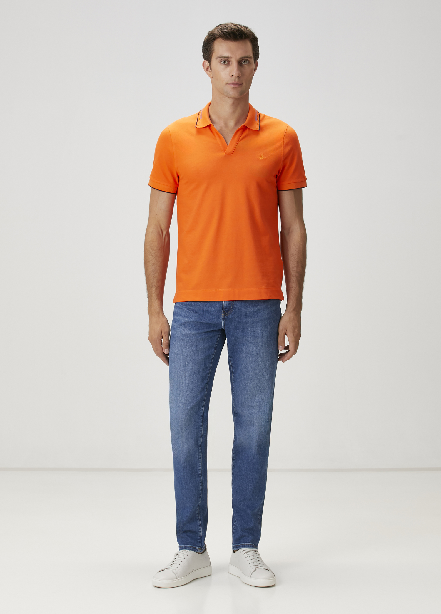 Turuncu Polo Yaka T-shirt_2