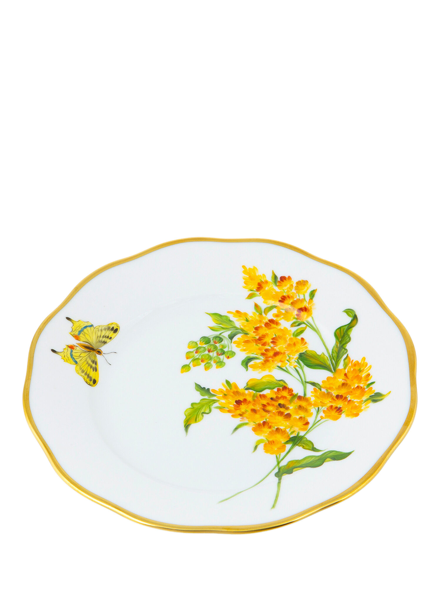 American Wild Flowers Desenli Porselen Tatlı Tabağı 21 cm