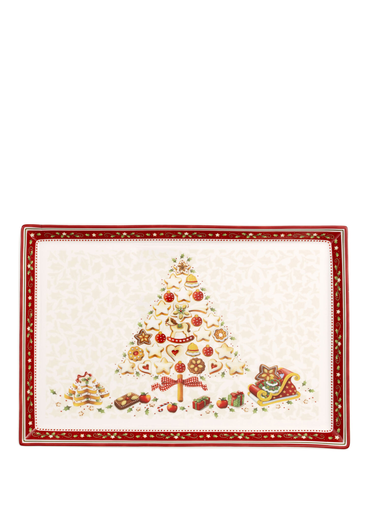 P Villeroy Boch Winter Bakery Porselen Dikdortgen Servis Tabagi 39 Cm