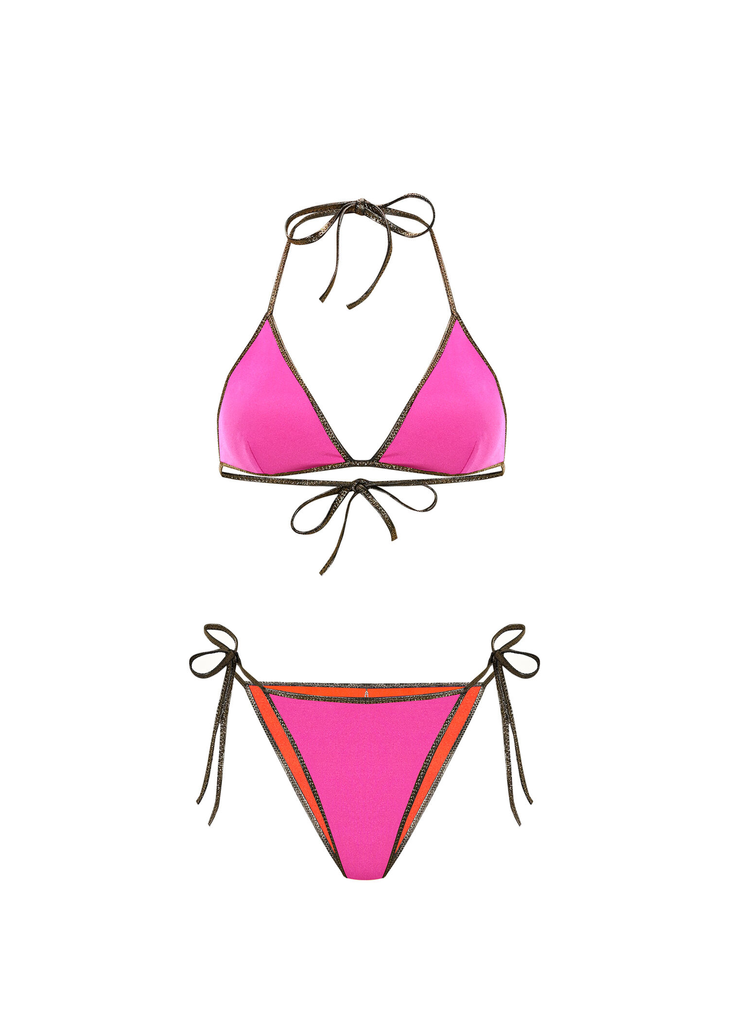 Marna Pembe Turuncu Kadın Bikini Takımı