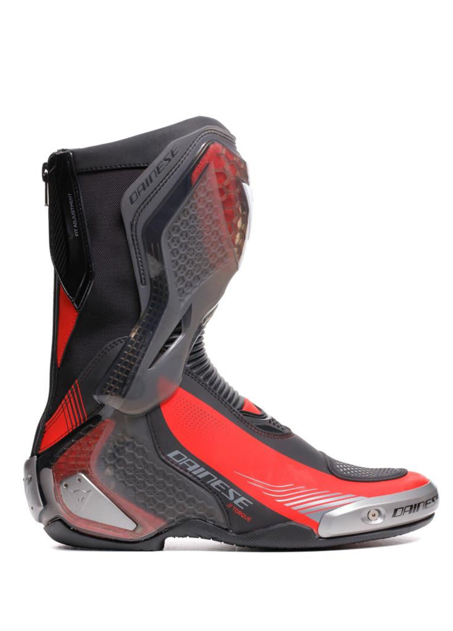 Torque 4 S Black Red Lava Deri Erkek Motosiklet Botu