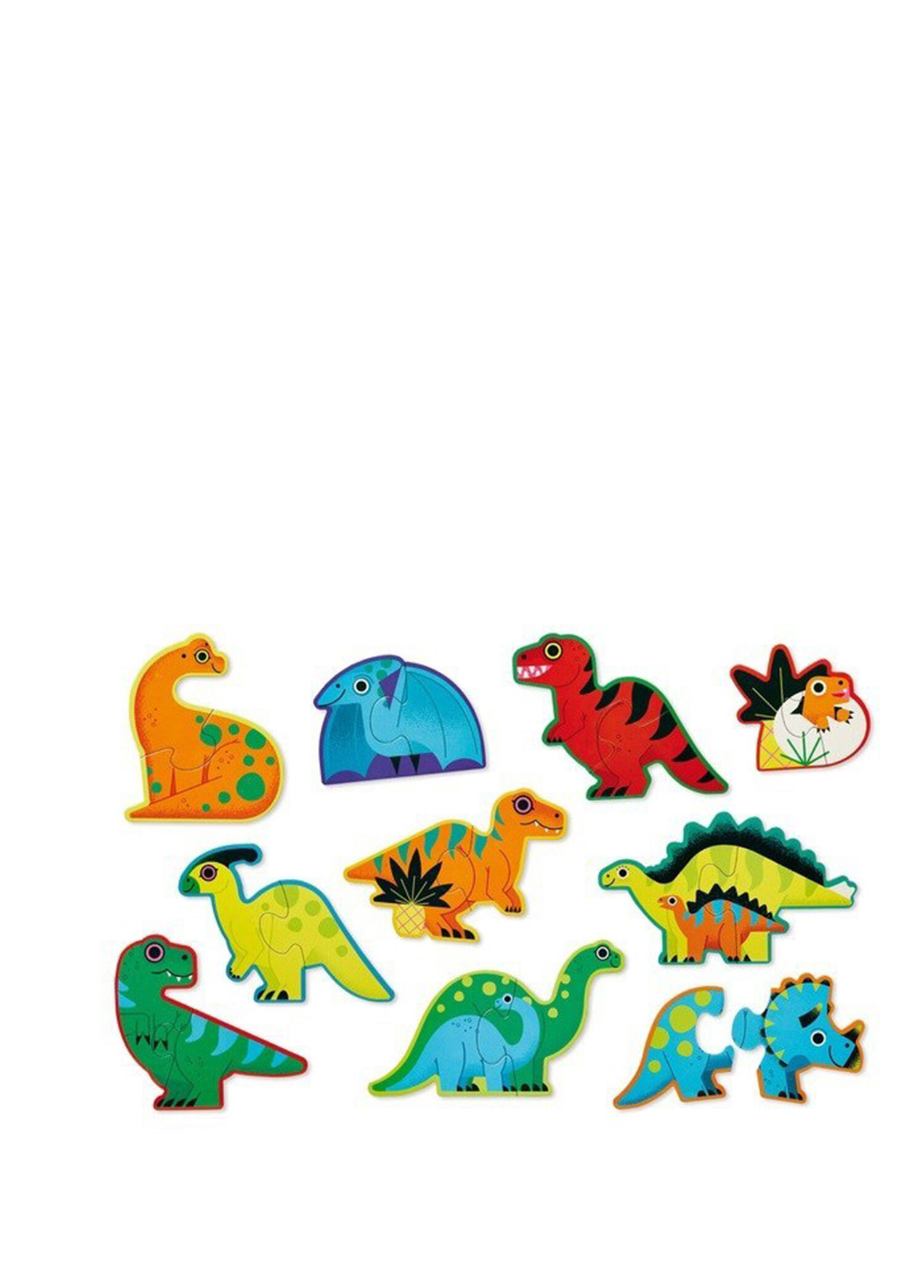 Dinozorlar 10 Parça İlerleyen Çocuk Puzzle