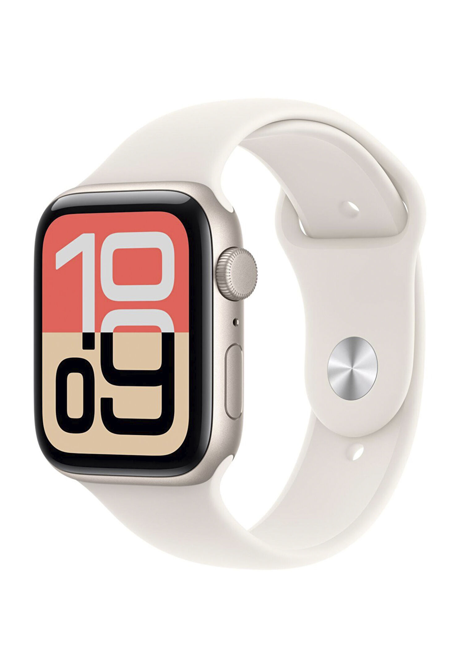 Apple Watch SE 3 GPS 44mm Yıldız Işığı Alüminyum Kasa ve Yıldız Işığı Spor Kordon Akıllı Saat MEHJ4TU/A - M/L
