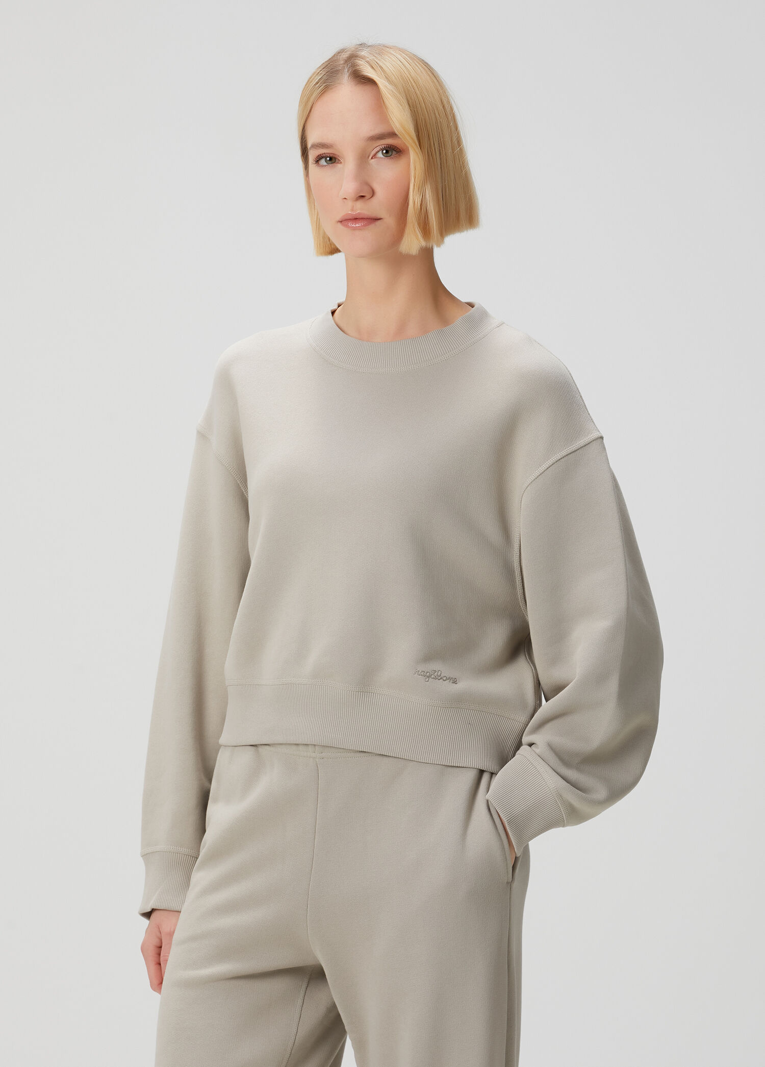Vintage Terry Beige Sweatshirt