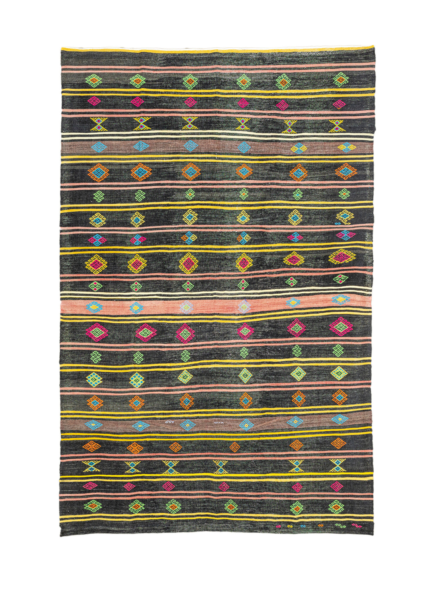 Jeremia Etnik Desenli Cicim Yün Kilim 256x390 cm