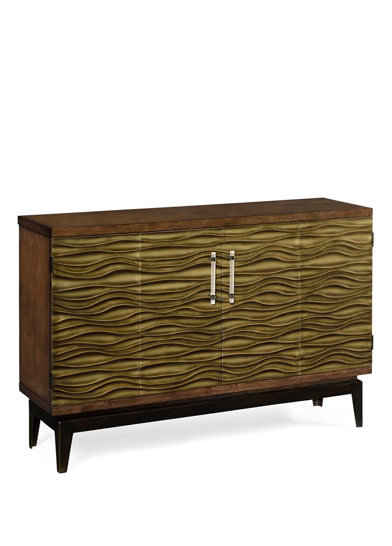 Modern Bronz Ahşap Dolaplı Büfe