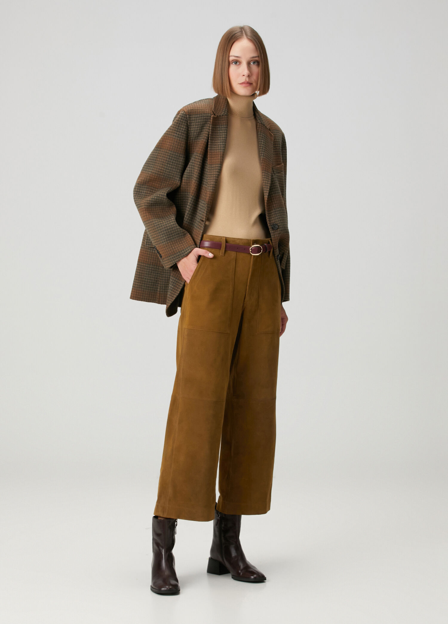 Yeşil Süet Pantolon