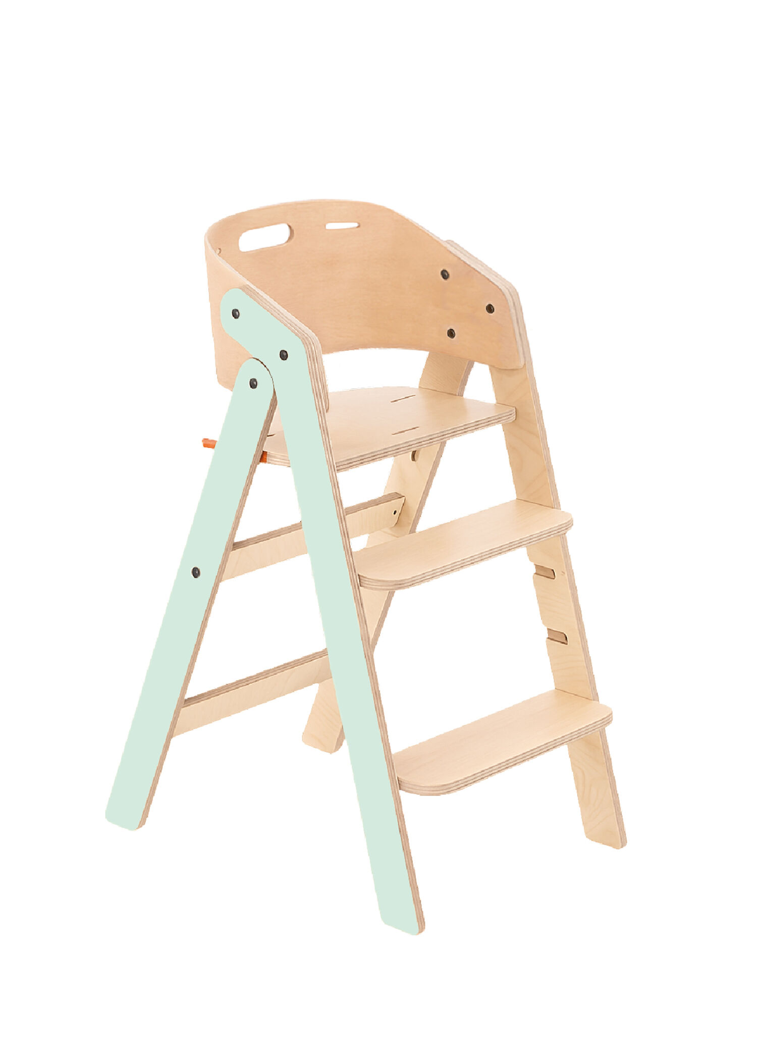 Mychair Mint Ahşap Portatif Ayarlanabilir Mama Sandalyesi