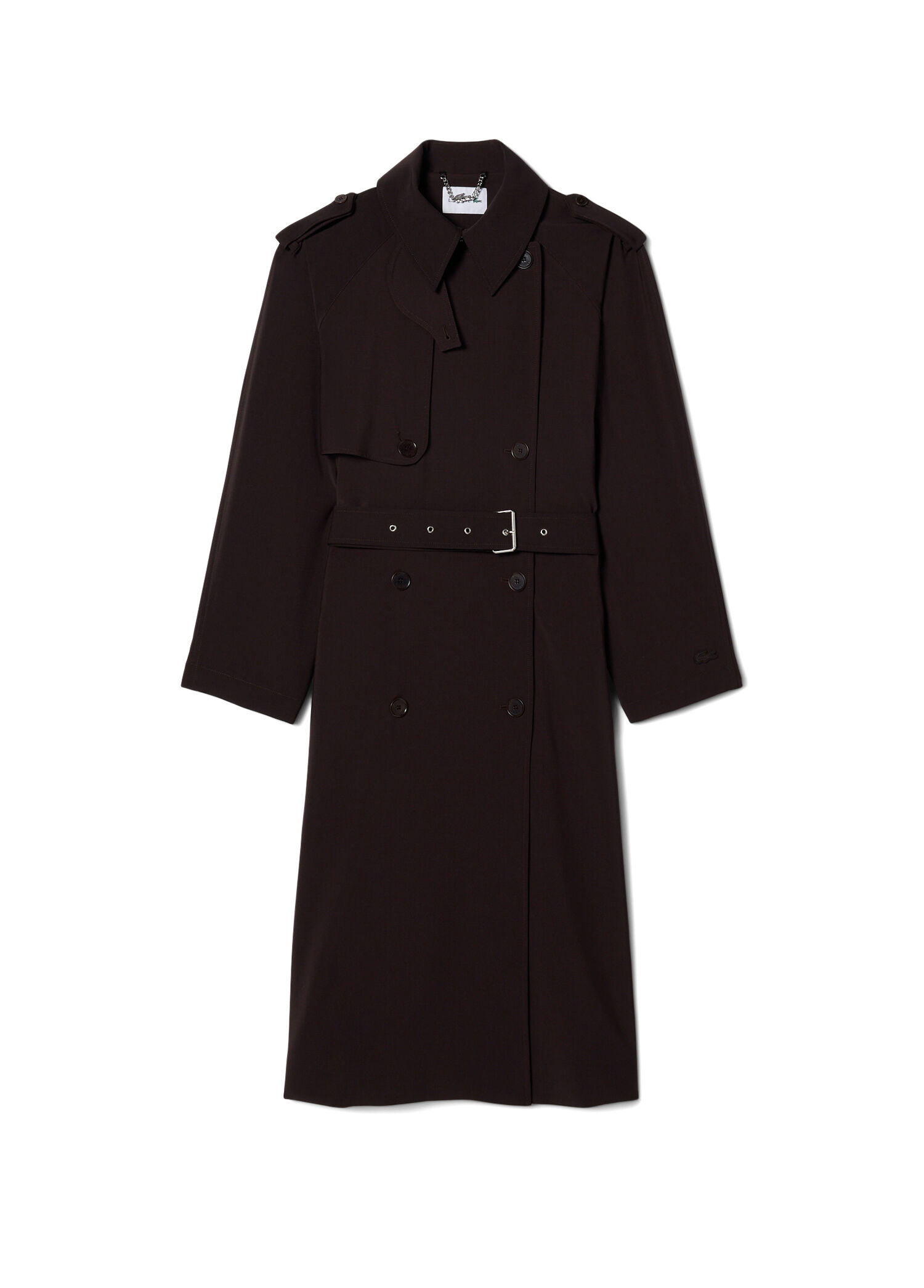 Koyu Kahverengi Oversize Fit Kadın Trençkot