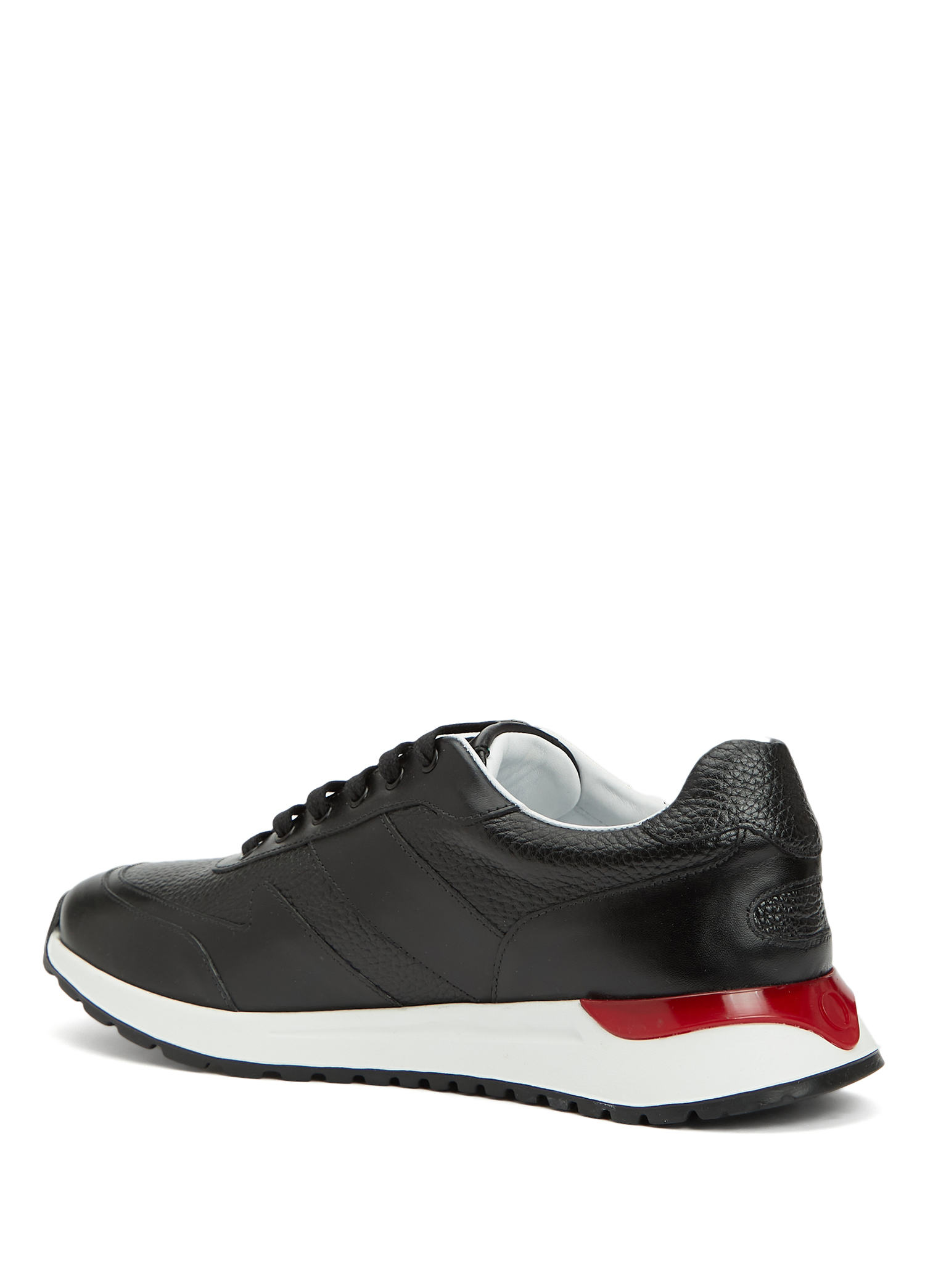 Siyah Erkek Deri Sneaker_2