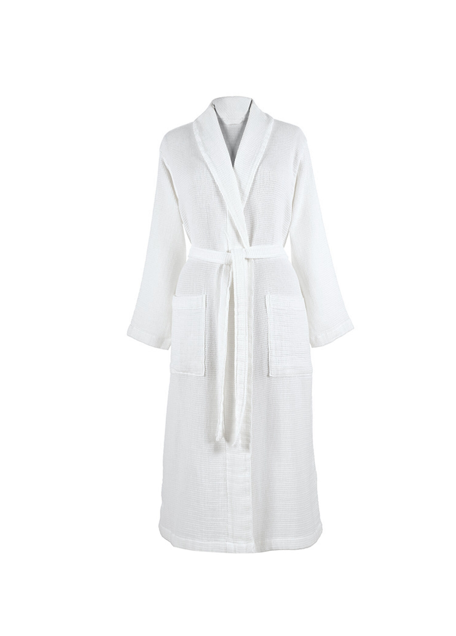 Agata Off White Pamuklu Unisex Bornoz