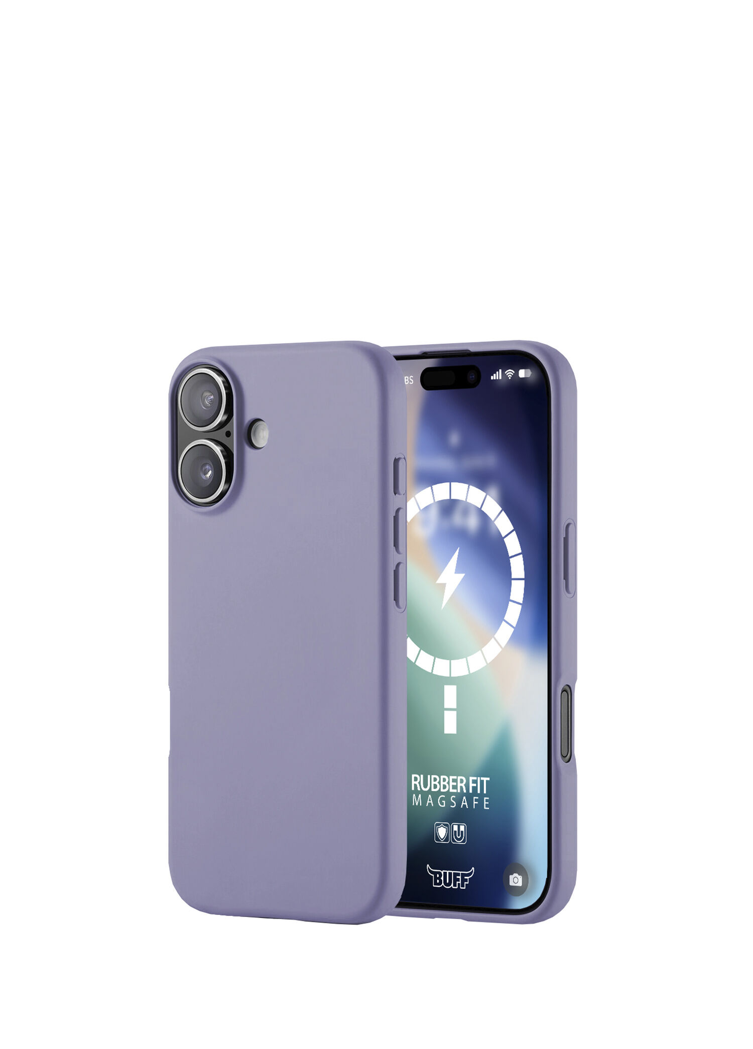 iPhone 17 Rubber Fit Purple Silikon Magsafe Uyumlu Telefon Kılıfı