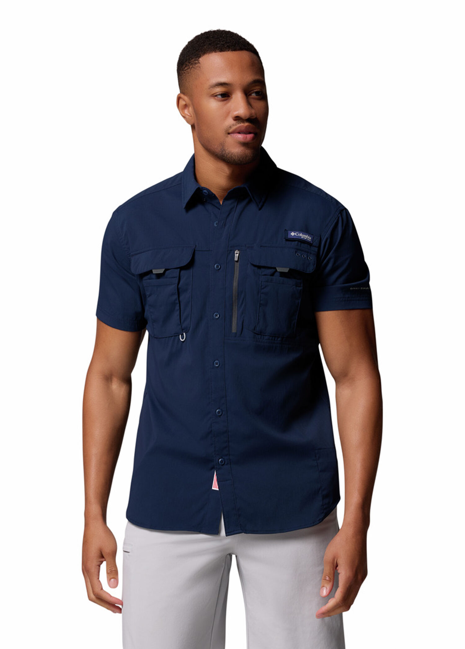 Bahama Elite Lacivert Regular Fit Kısa Kollu Erkek Gömlek