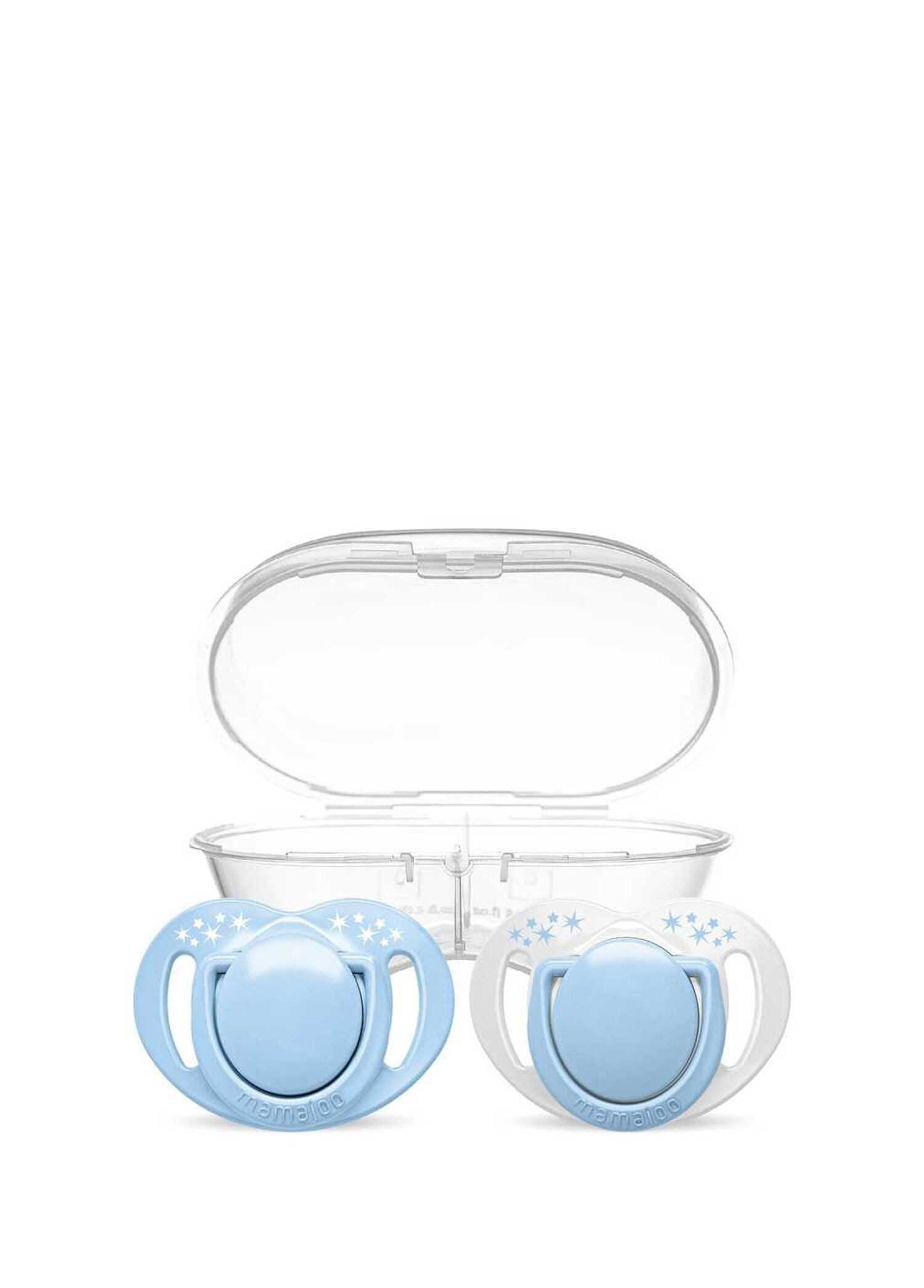 Powder Blue Powder Blue Saklama ve Sterilizasyon Kutulu 6+ Ay Silikon 2'li Ortodontik Emzik