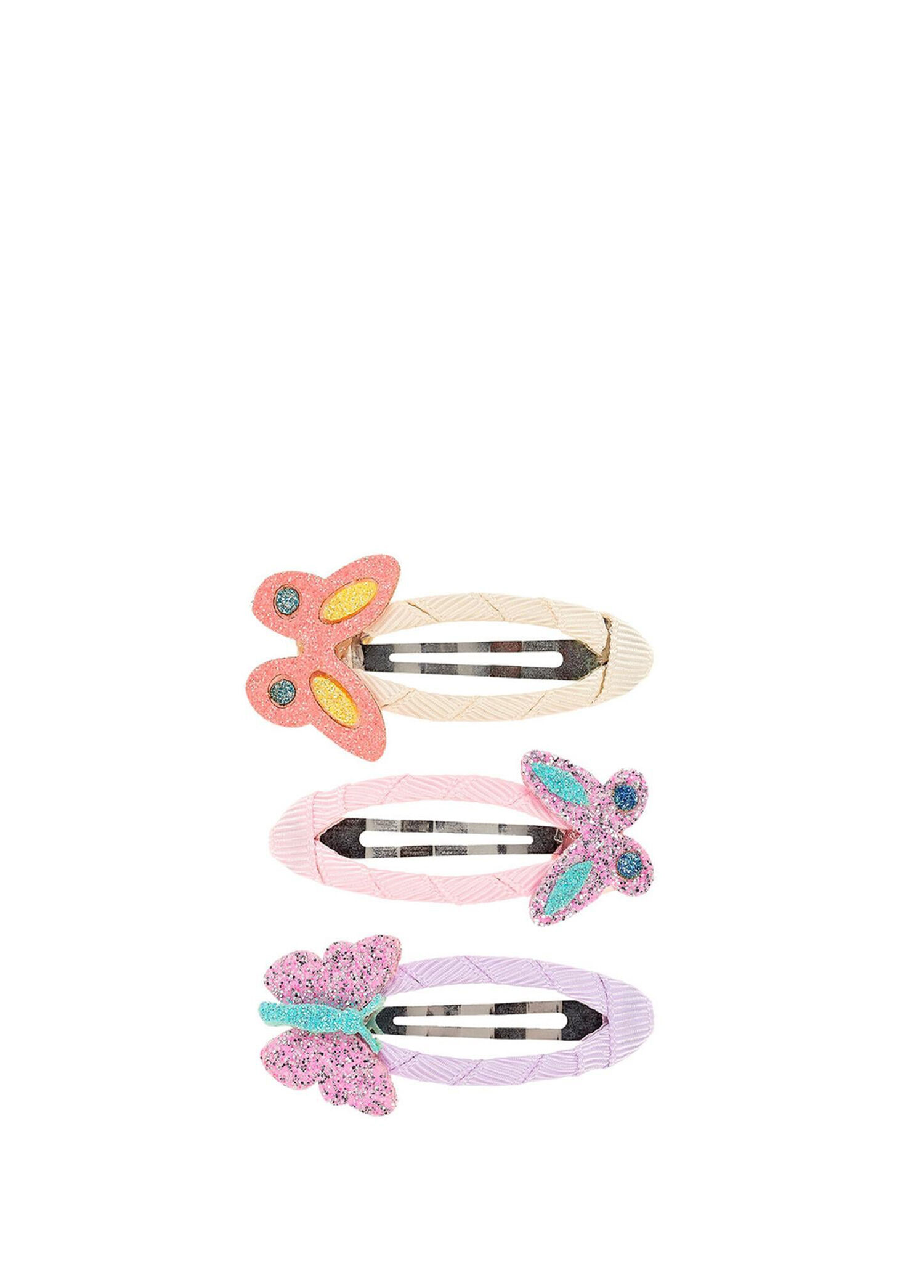 Kelebek Desenli 3'lü Kız Çocuk Toka