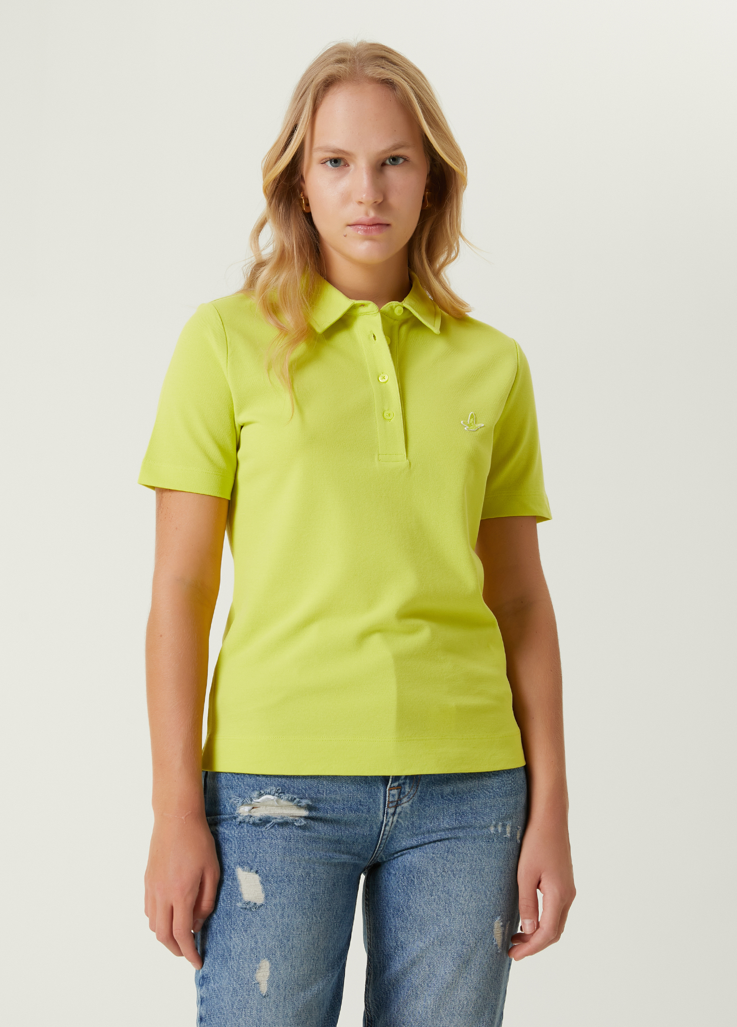 Neon Yeşil Polo Pike T-shirt_4