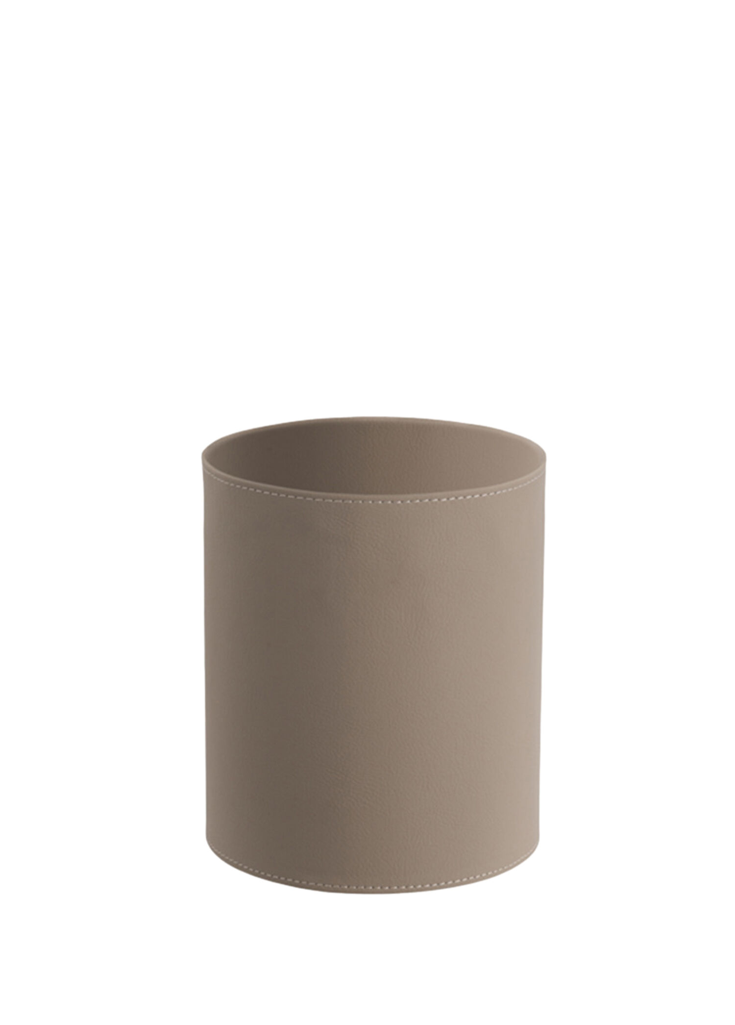 System Bathroom Accessories - Bej Deri Çöp Kovası Kılıfı - Bej