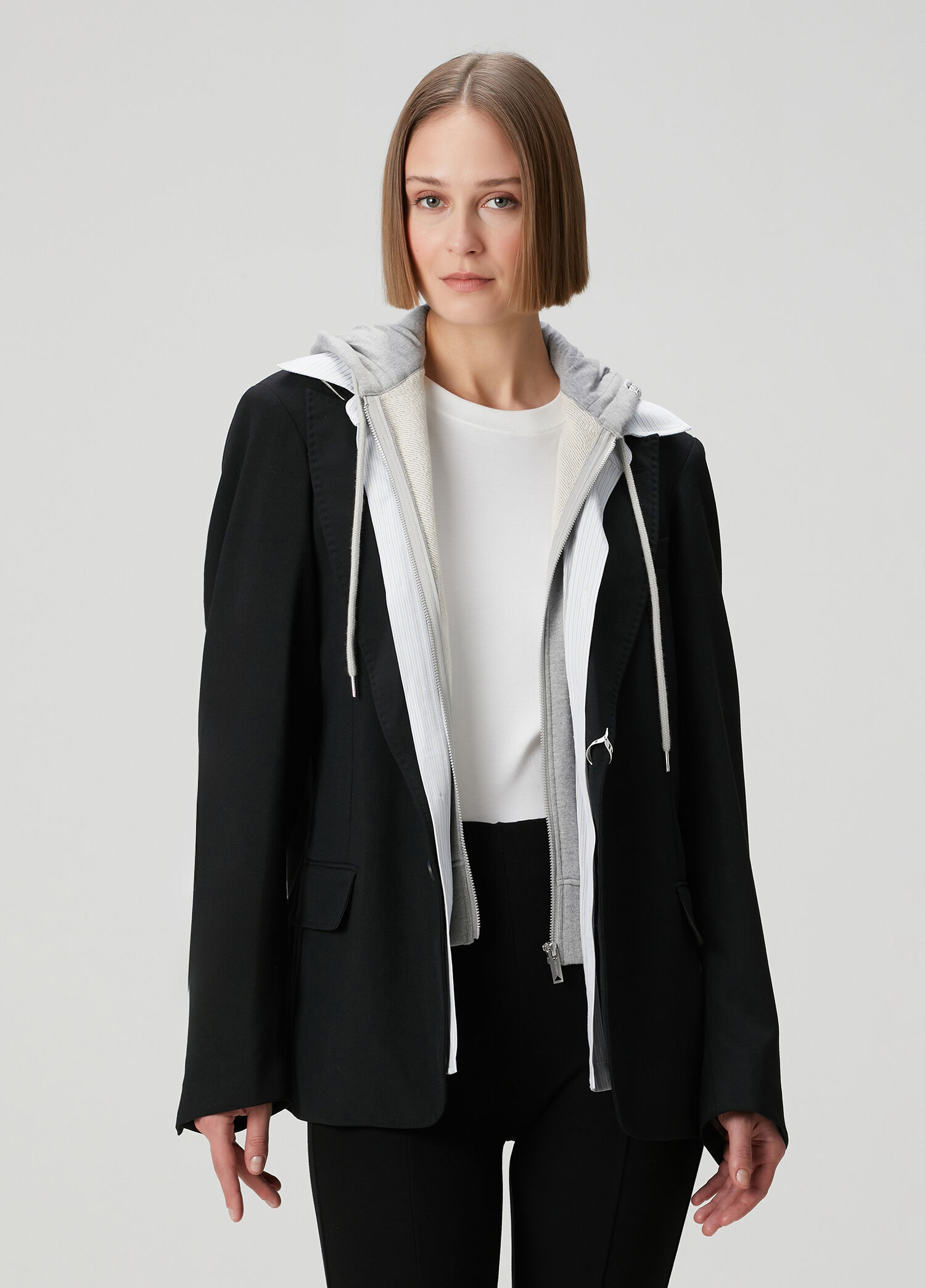 Triple Layered Siyah Ceket