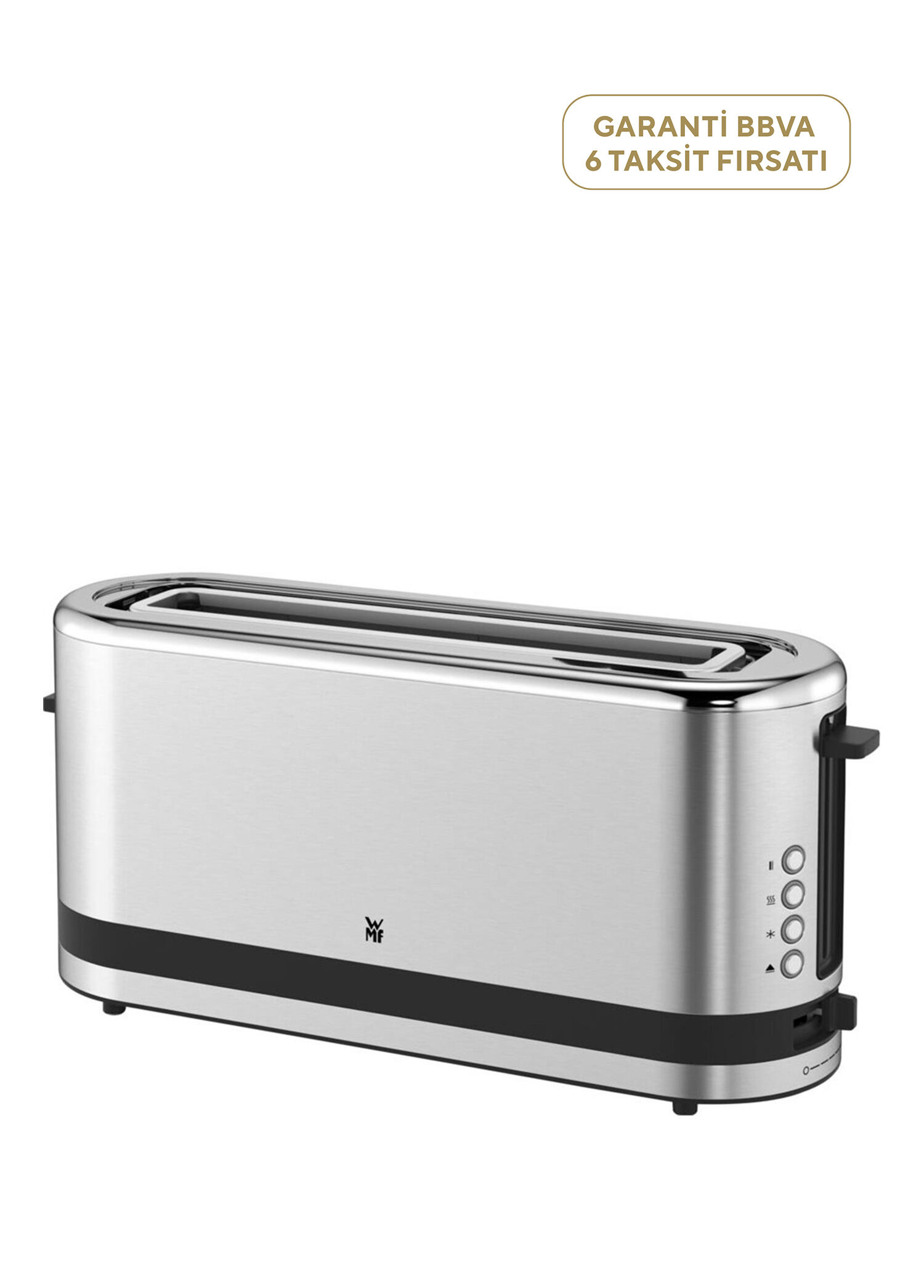 Kitchenminis Uzun Hazneli 2 Dilim Isı Ayarlı Ekmek Kızartma Makinesi