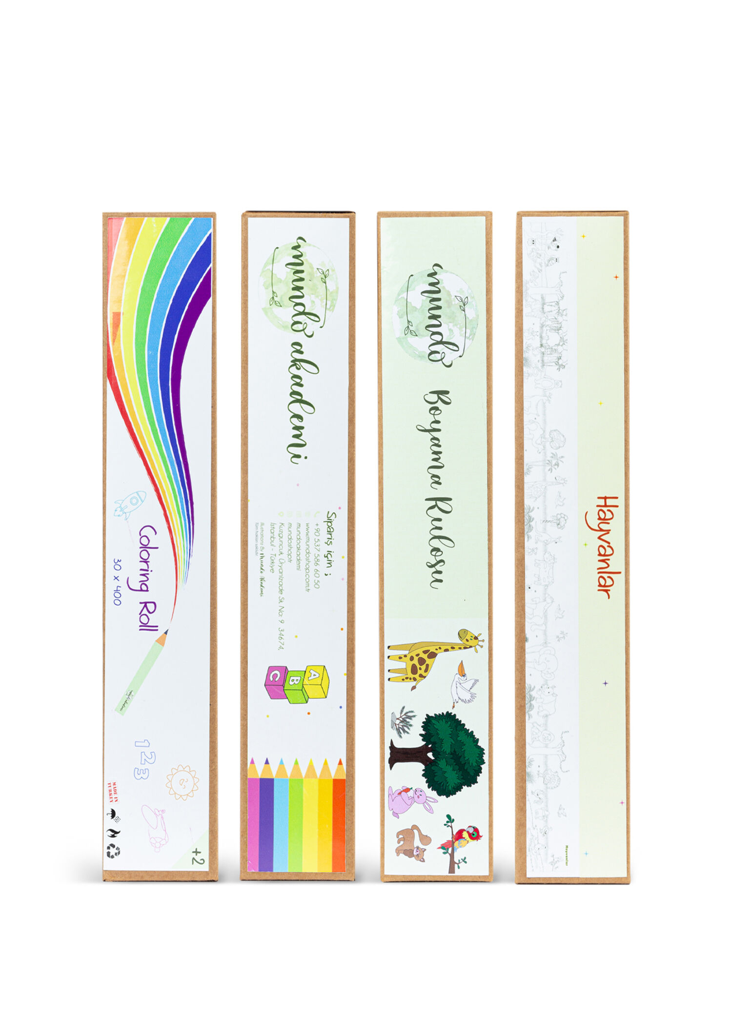Coloring Roll Hayvanlar Boyama Seti
