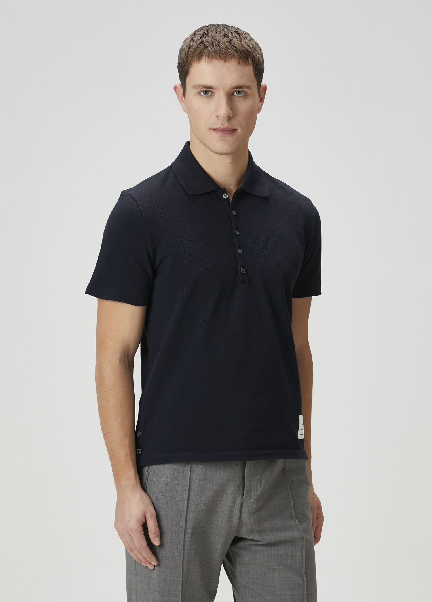 Lacivert Polo Yaka T-shirt