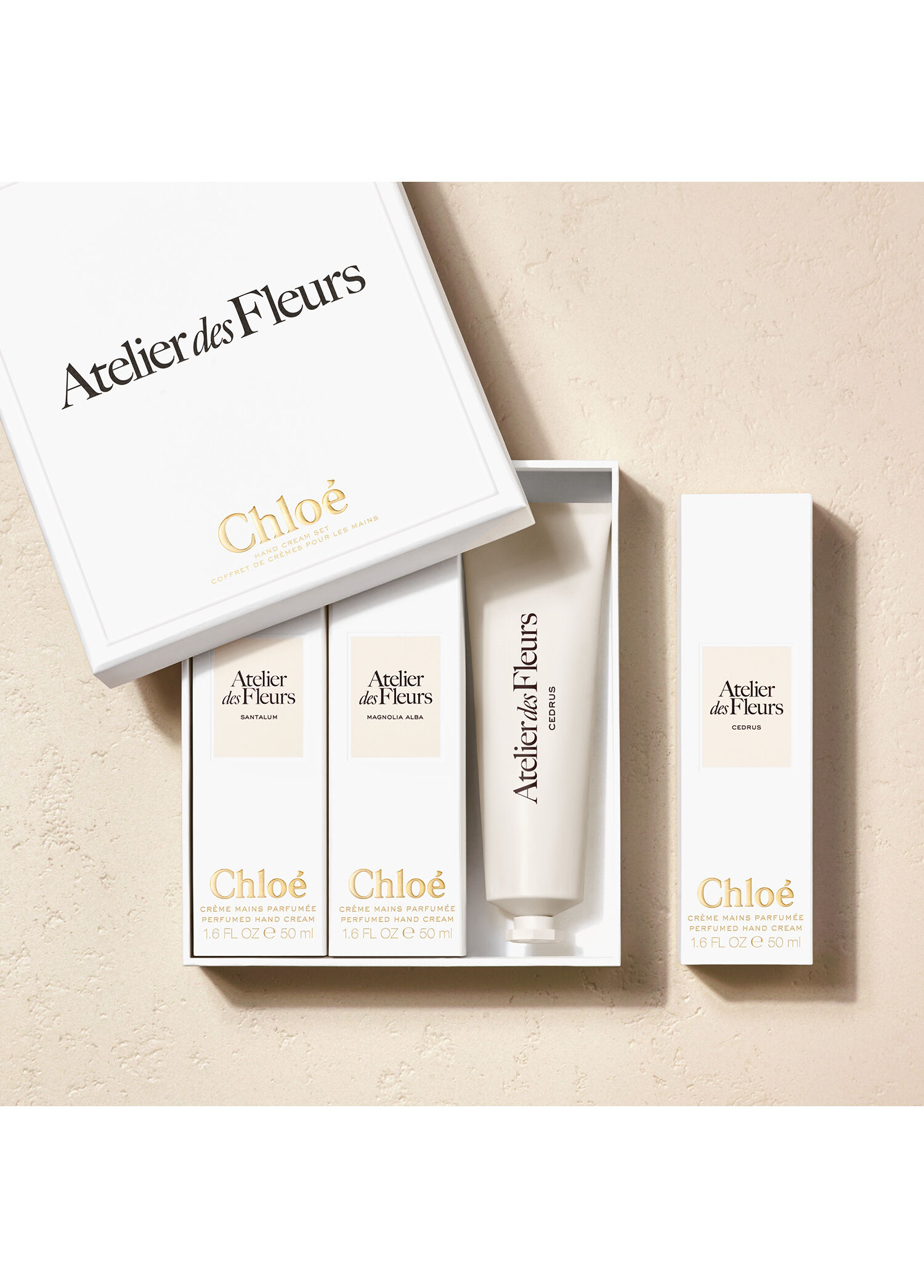 Chloé Atelier des Fleurs ハンドクリーム 3本セット Chloe - Atelier Des Fleurs Perfumed Hand Cream 50 ml -
