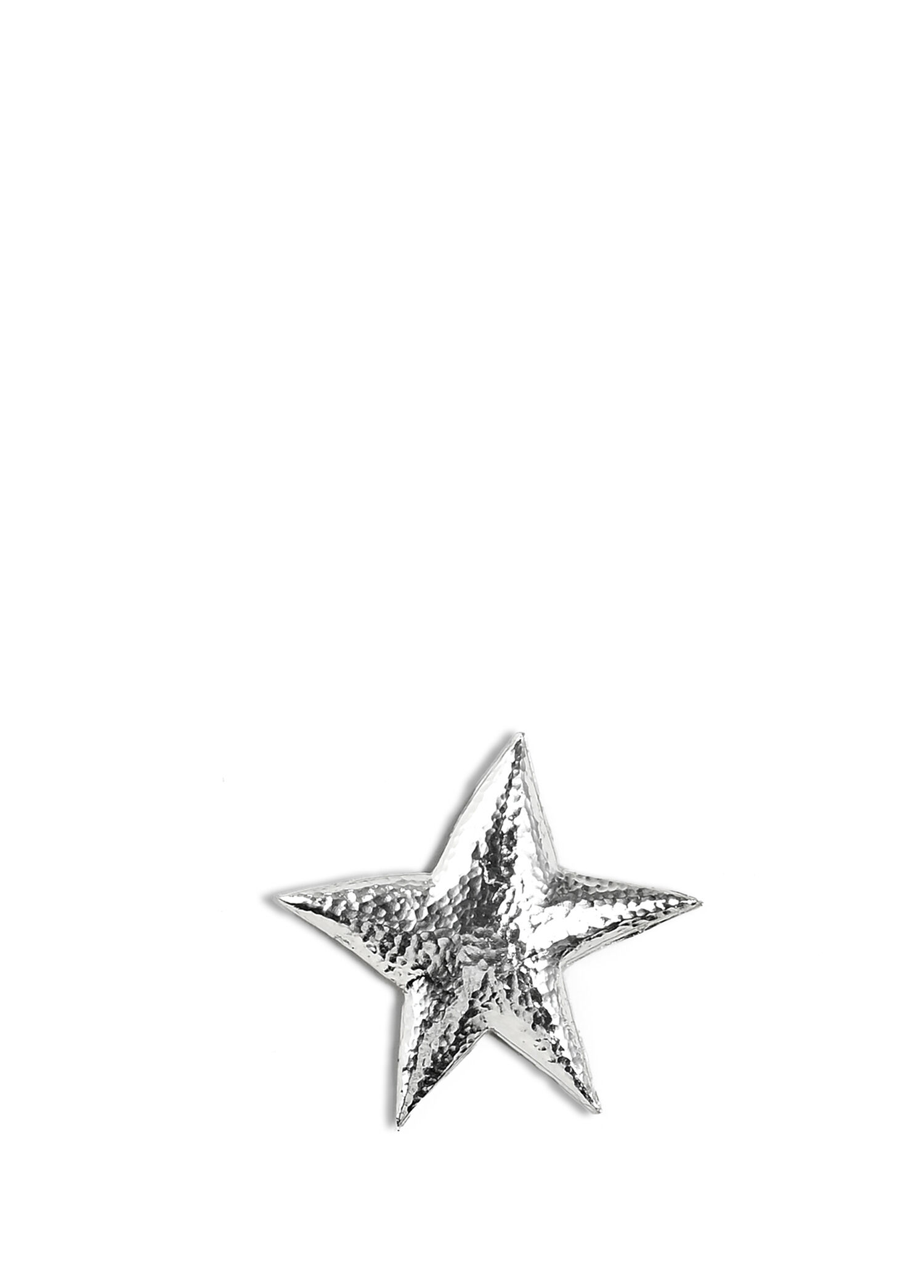 Star Button Clip Gümüş Kaplama 2'li Kadın Saç Aksesuarı