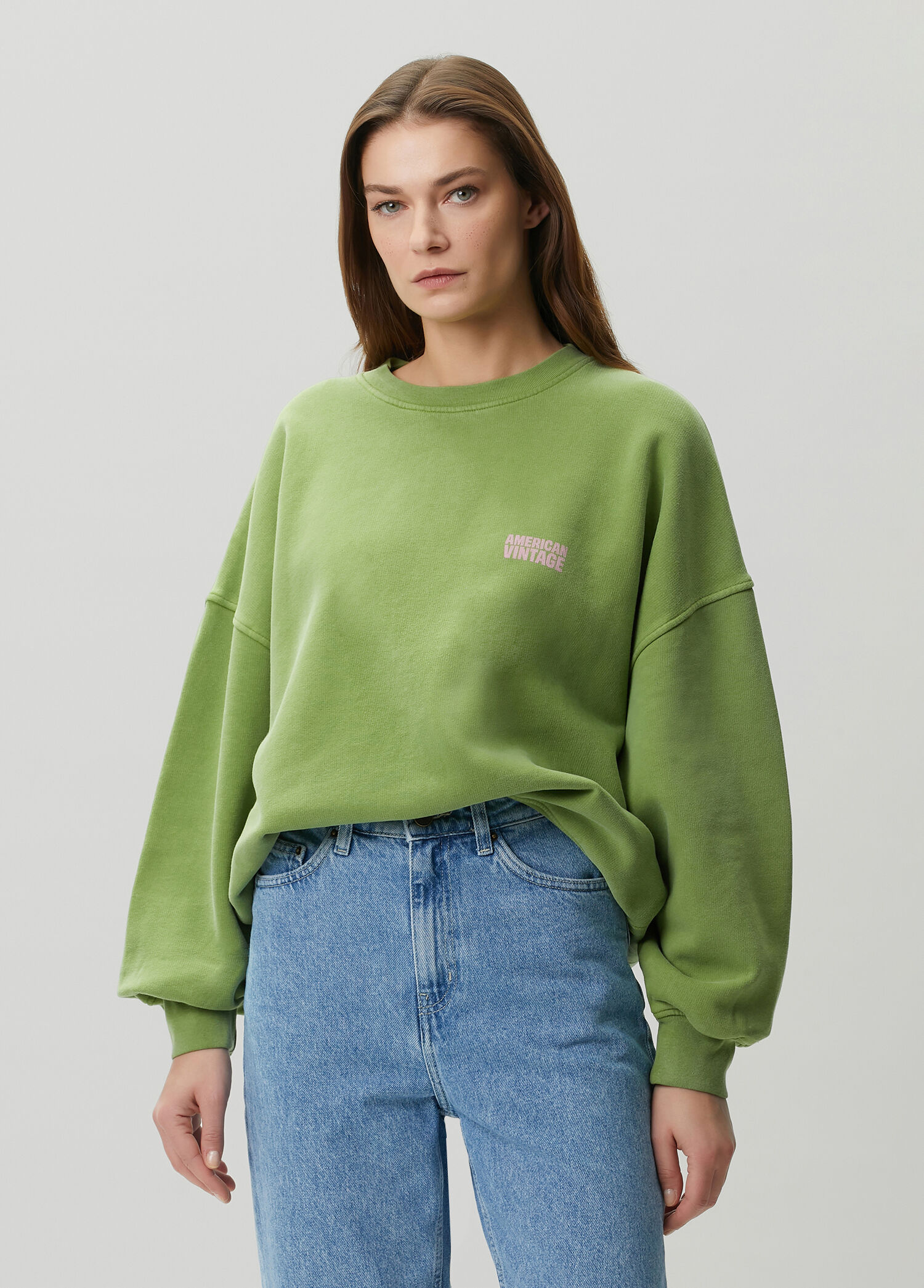 Plizzy Yeşil Logo Baskılı Sweatshirt