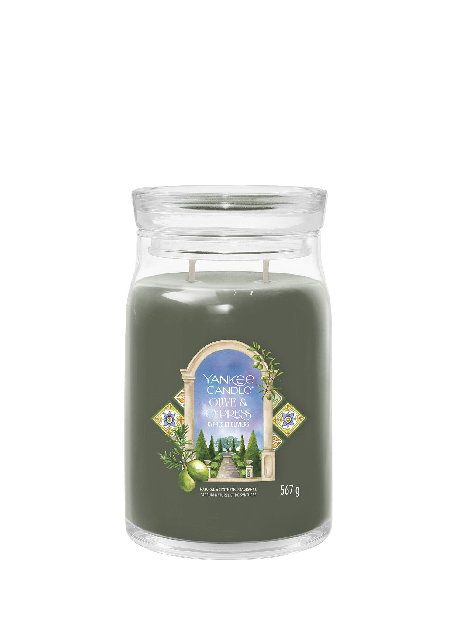 Olive & Cypress Yeşil Kokulu Mum 567 gr