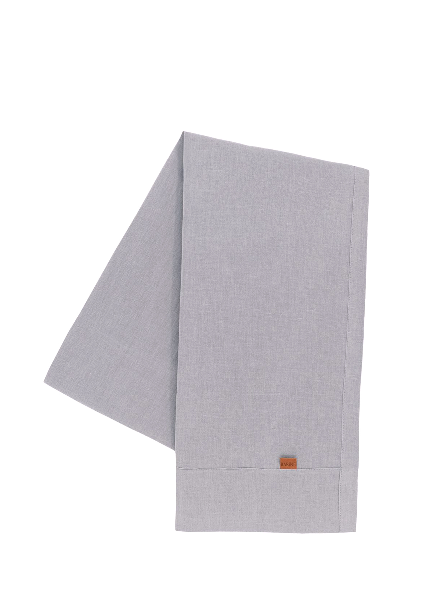 Linen Gri Keten Runner 45 x 160 cm