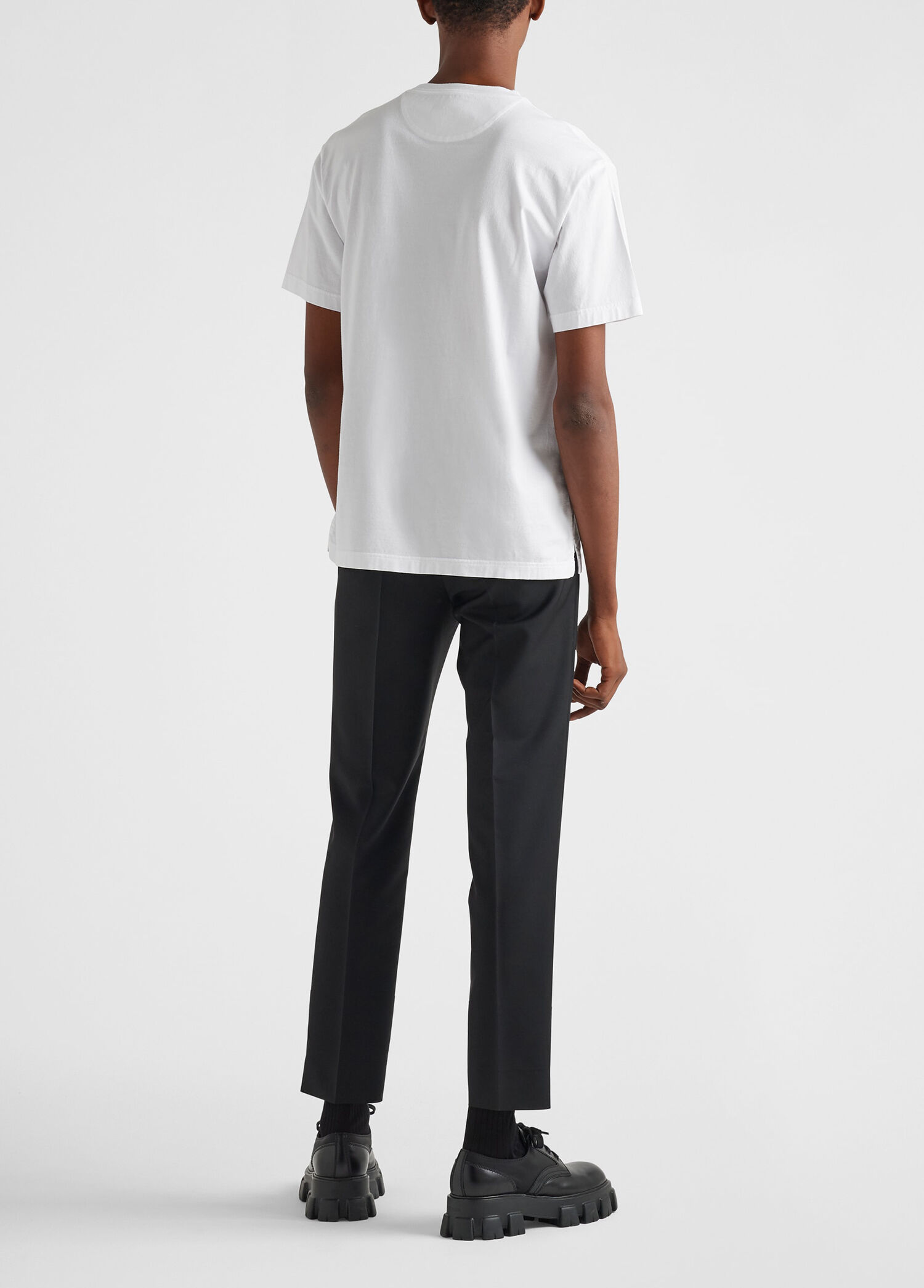 PRADA ホワイト Tシャツ Sサイズ White Prada White Men Cotton T-Shirt 1375263 | Beymen