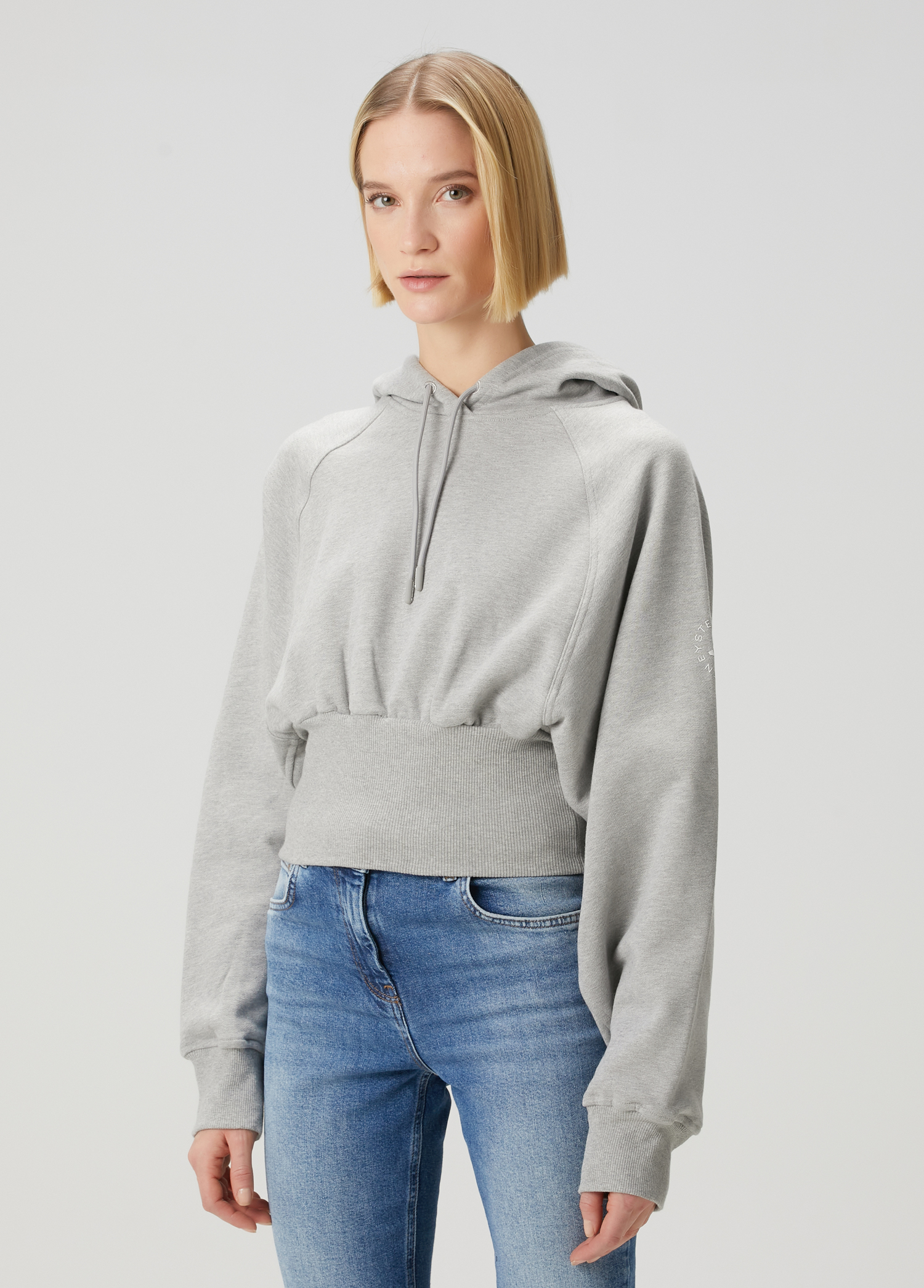 by Stella Mccartney Gri Kapüşonlu Sweatshirt