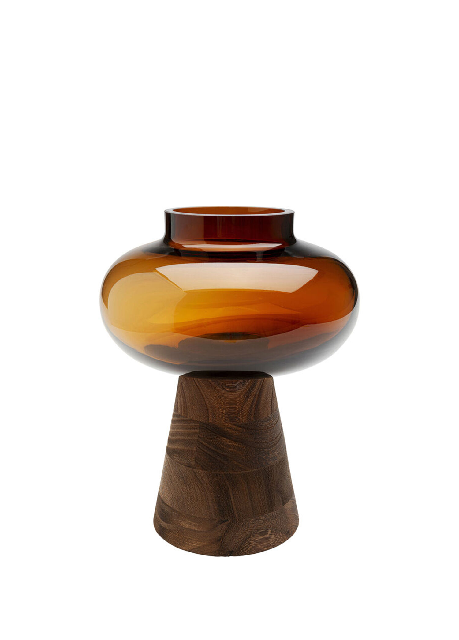Earthy Kahverengi Cam Vazo 21 cm
