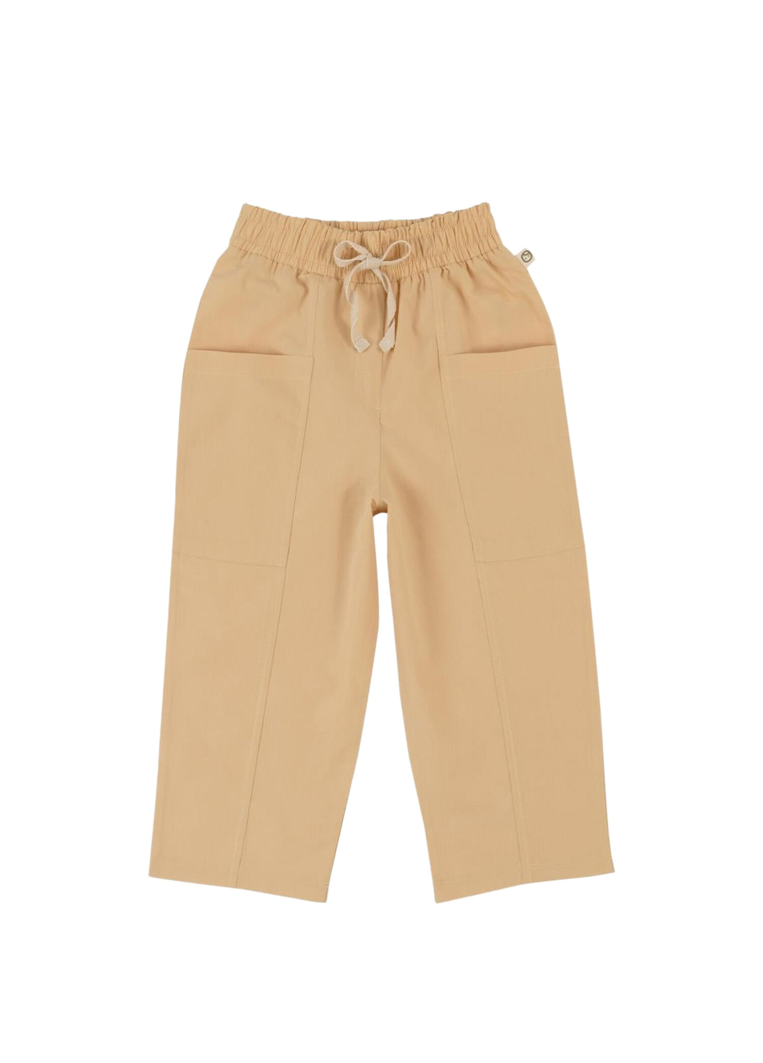 Sarı Organik Pamuk Unisex Çocuk Pantolon
