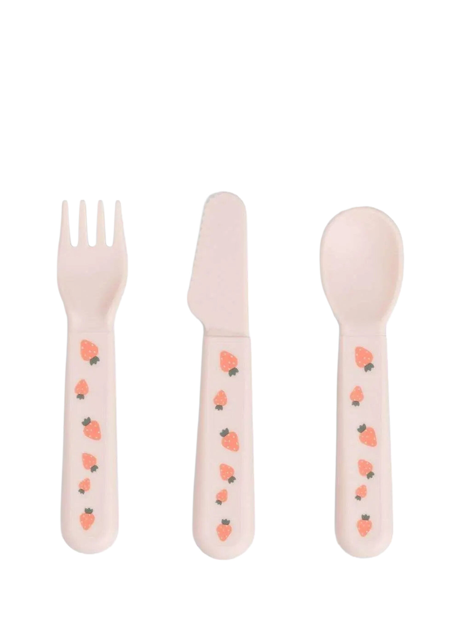 Farm Pembe Unisex Çocuk Çatal Kaşık ve Bıçak Seti