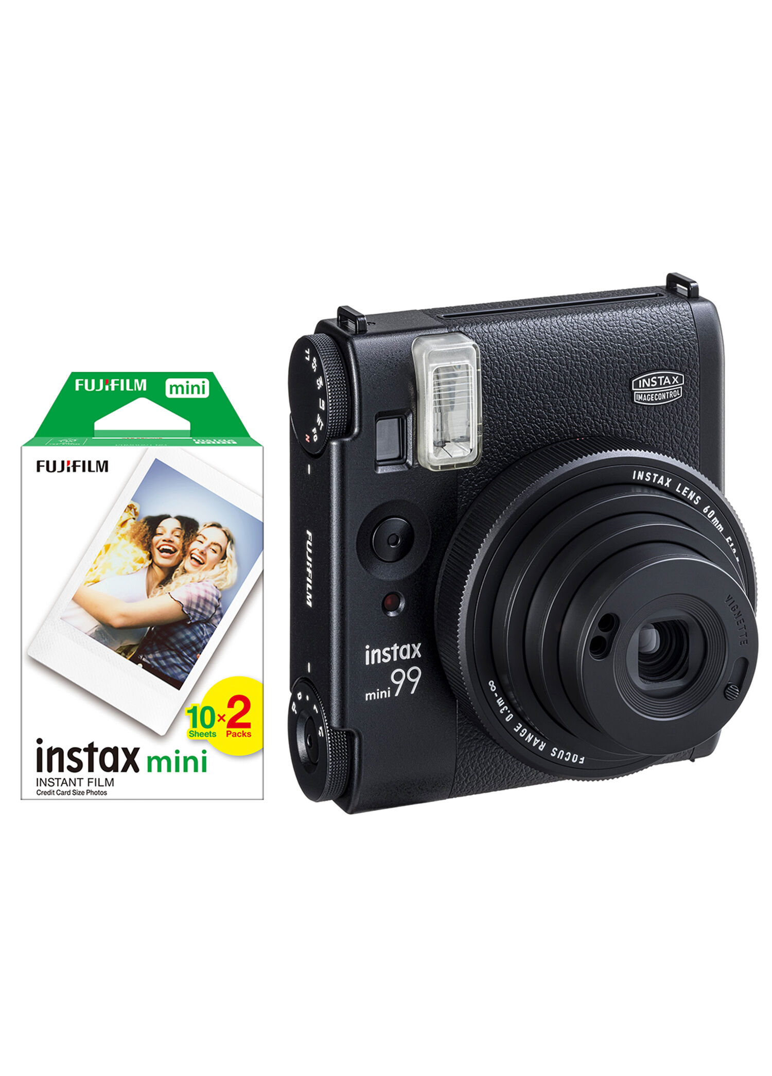 FUJIFILM - Instax Mini 99 Siyah Fotoğraf Makinesi + 20'li Film - Siyah