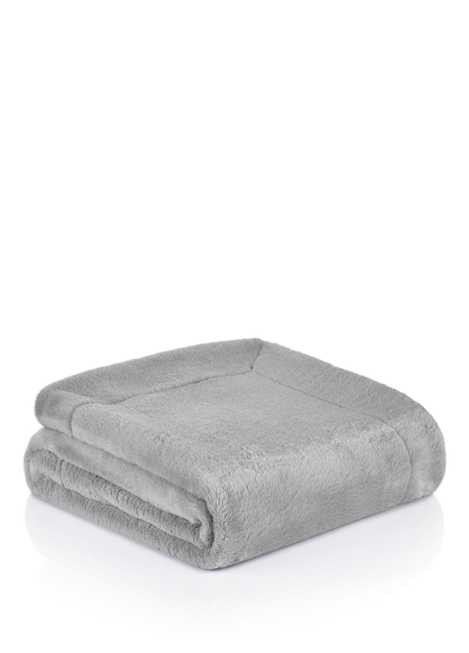 Gri Kürk Luxury Throw Battaniye 140 x 190 cm