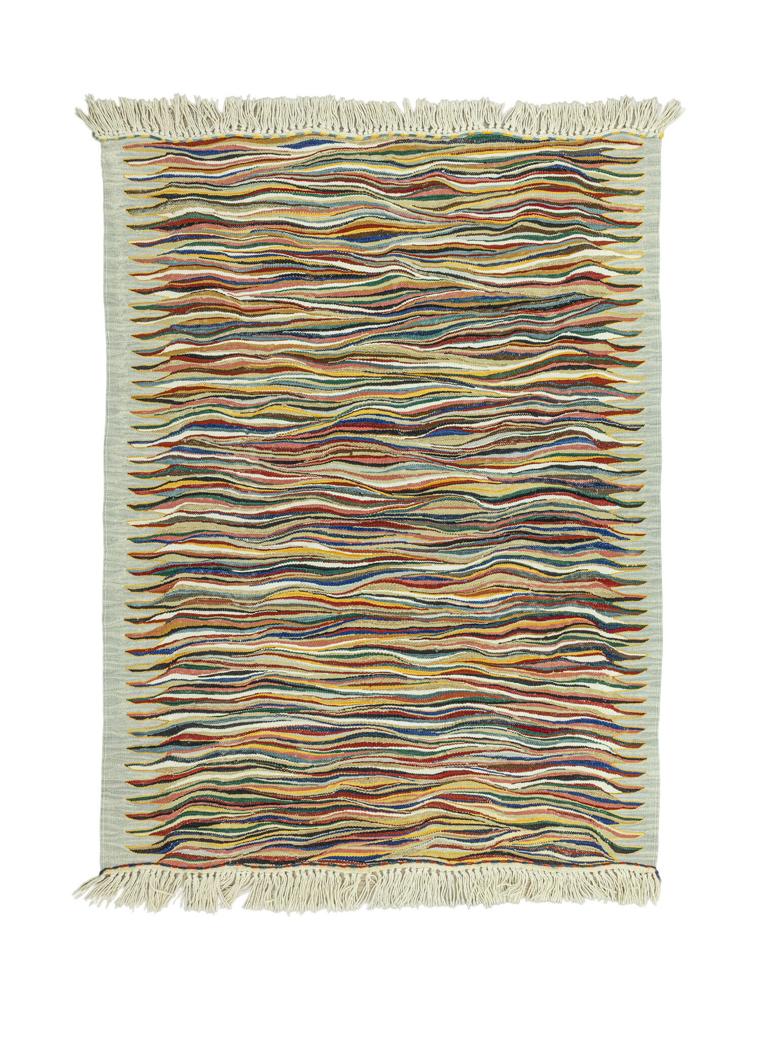 Heper Soyut Desenli Yün Kilim 119x162 cm