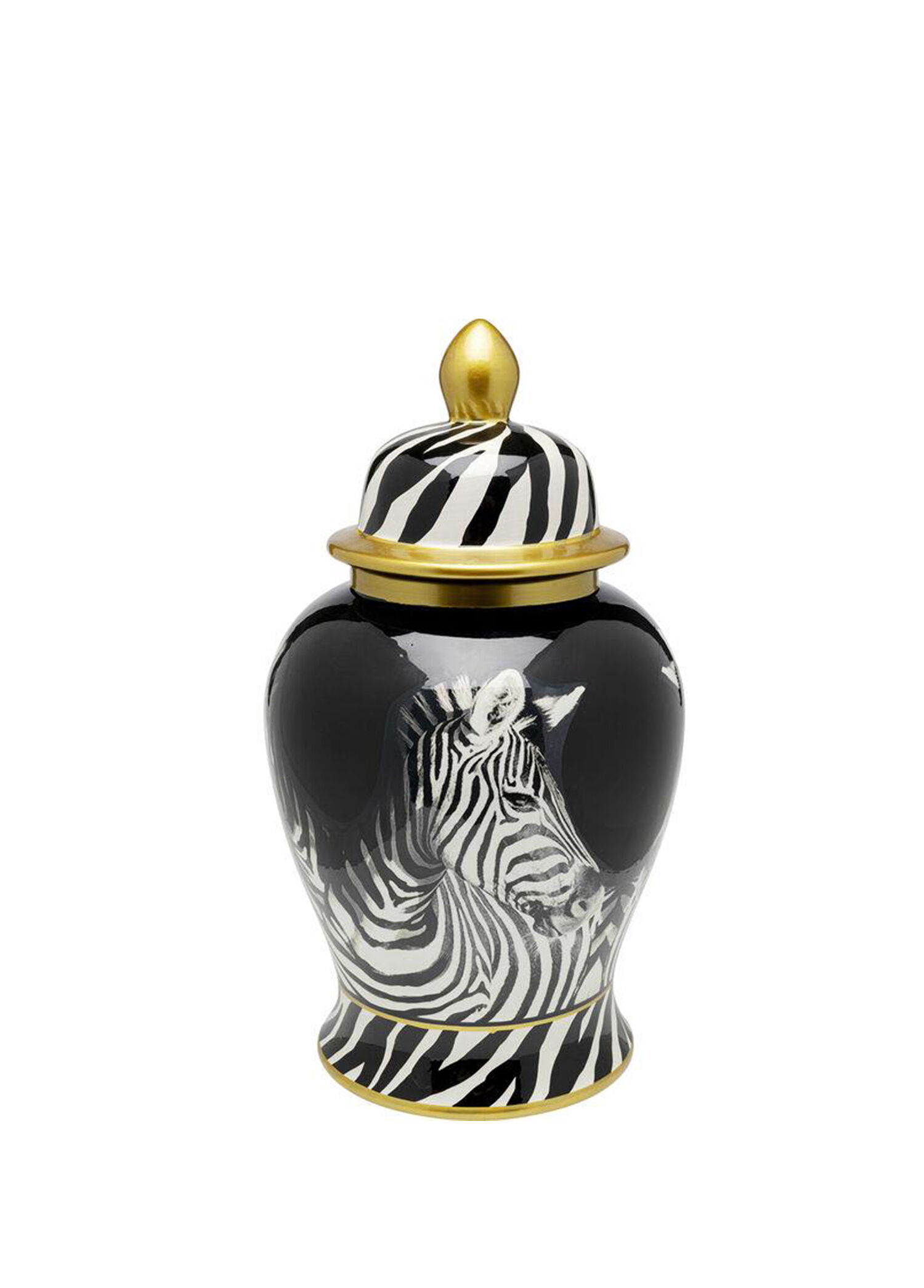 Zebra Face Porselen Vazo