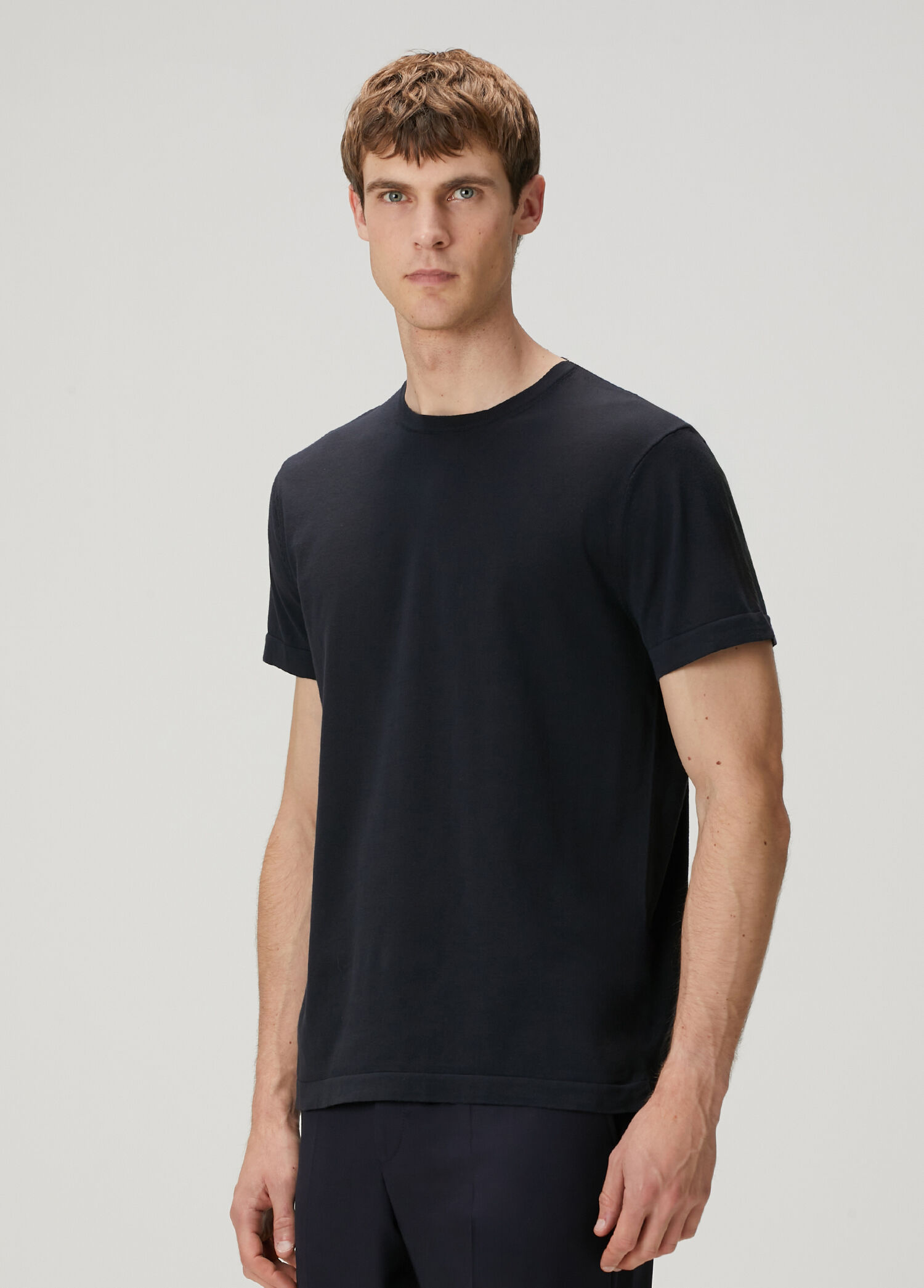 Lacivert Basic T-shirt