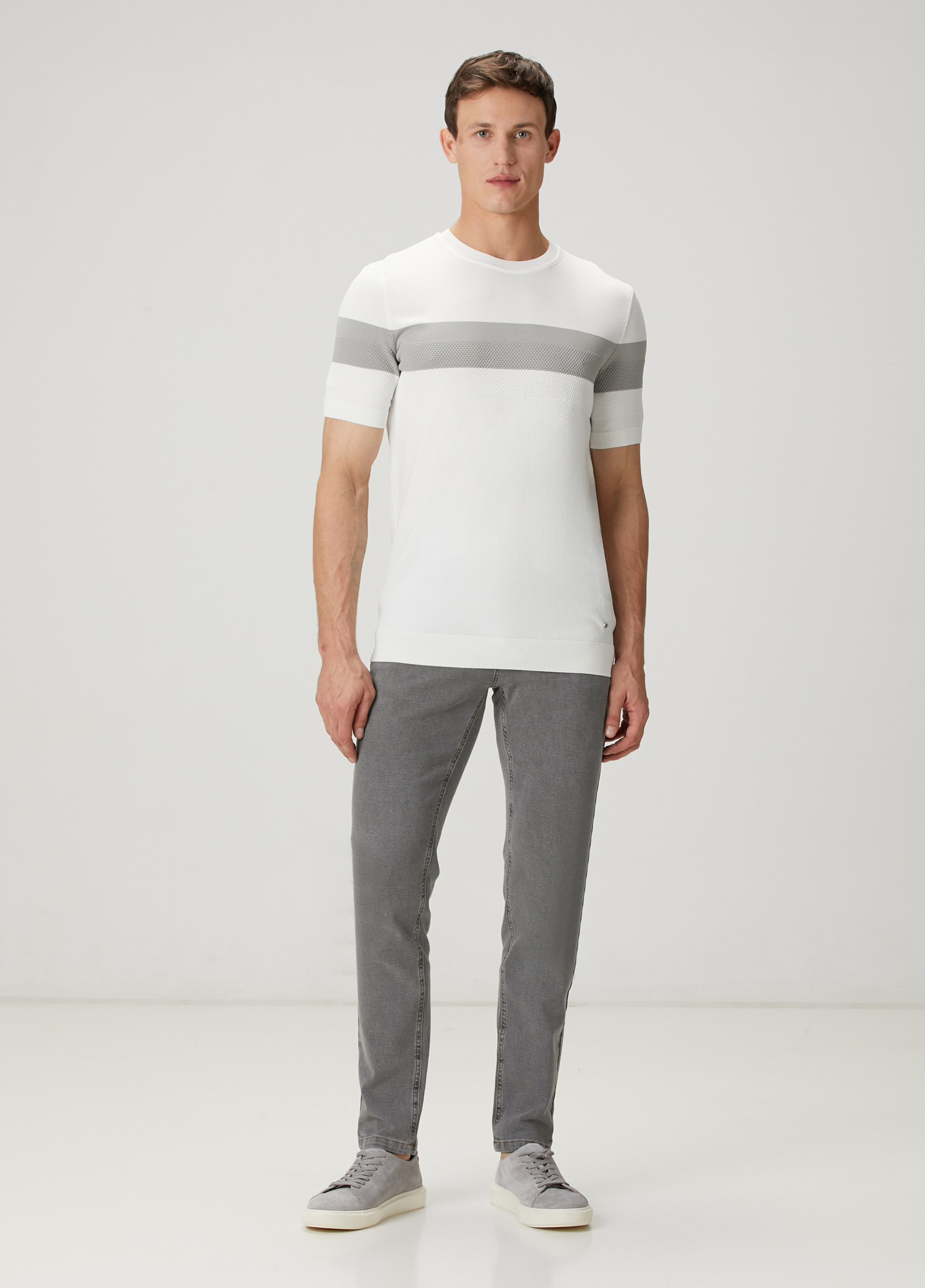XSlim Fit Açık Gri Spor Pantolon