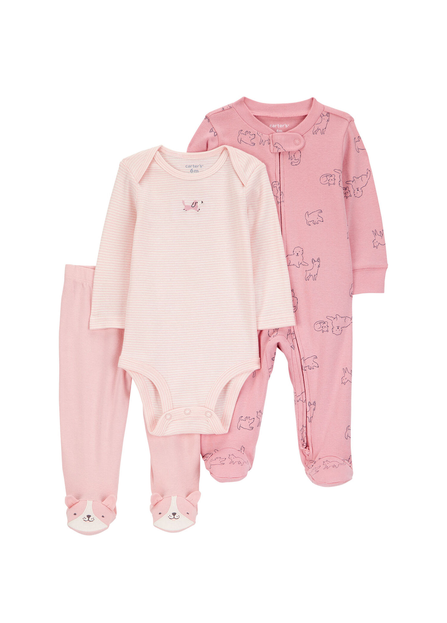 Pembe Kız Bebek Tulumlu Set