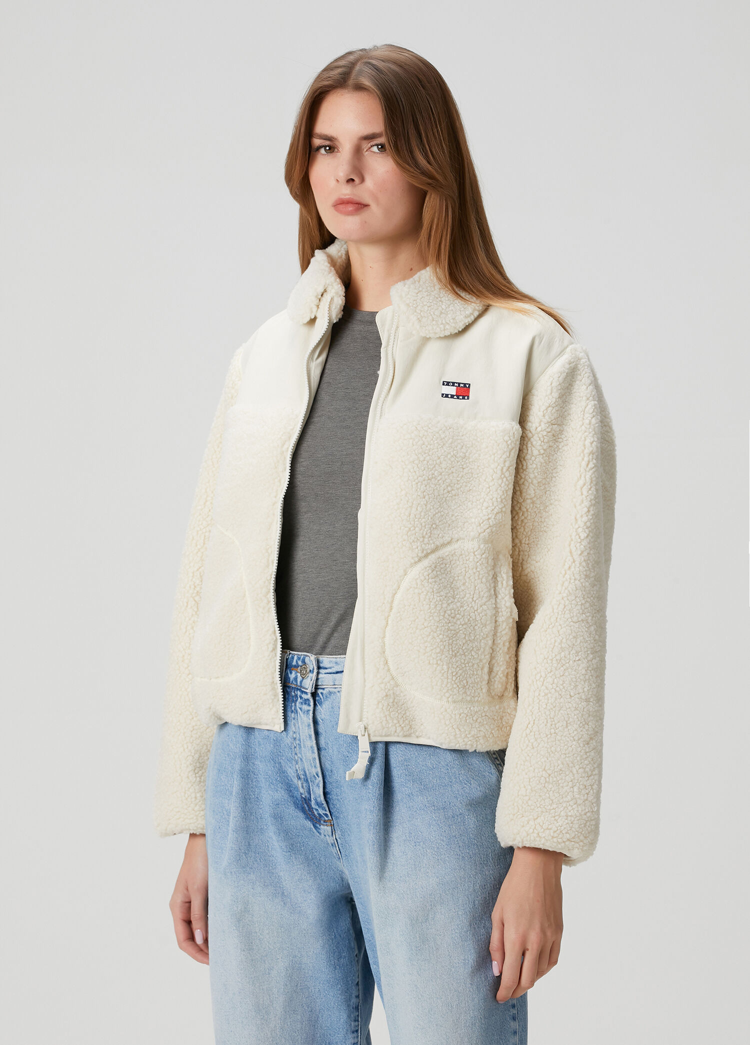 Kırık Beyaz Teddy Polar Ceket