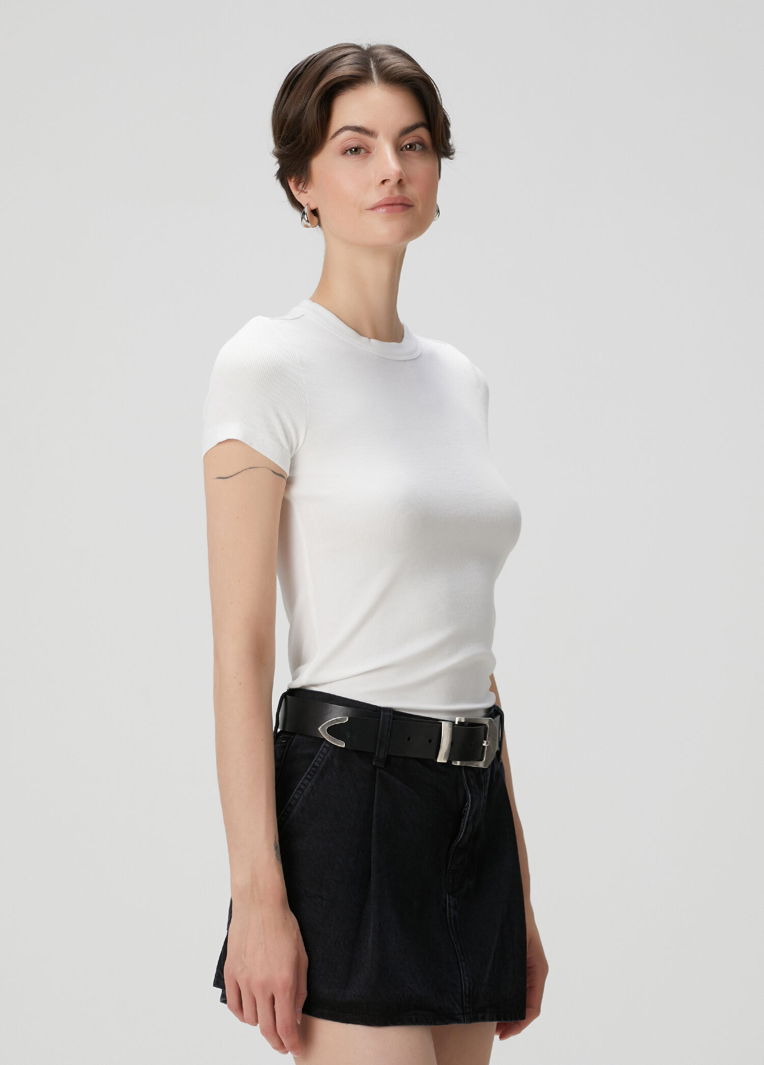 Beyaz Basic T-shirt