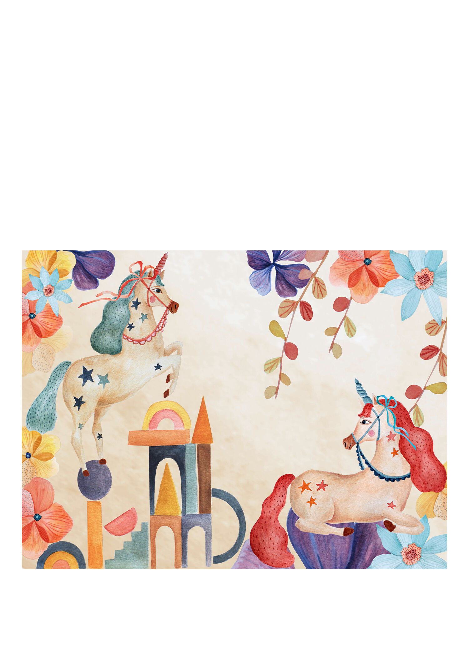 The Bloom Bej Renkli Hipoalerjenik Çocuk Halısı 160 x 230 cm